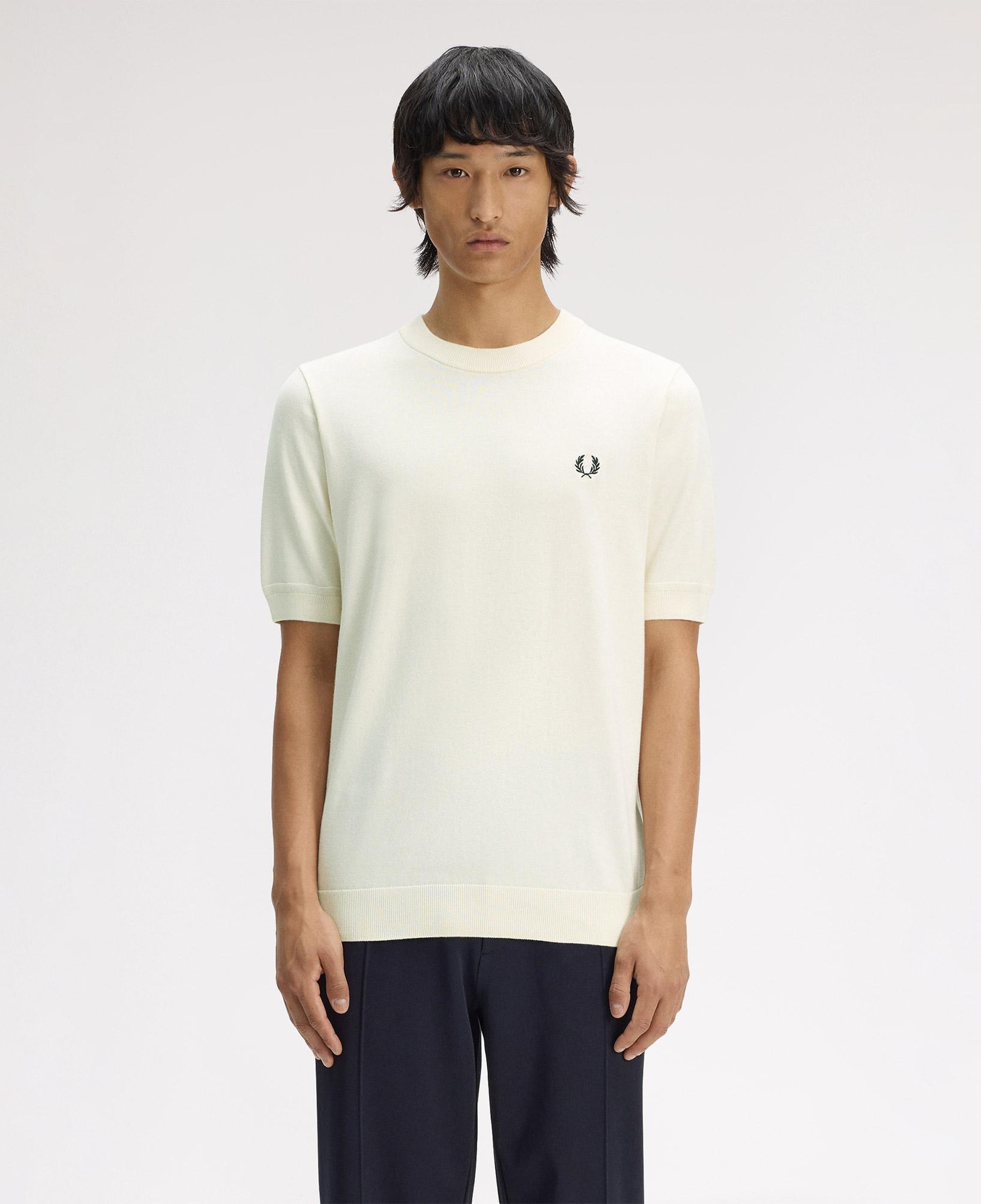 Fred Perry Erkek Krem T-Shirt