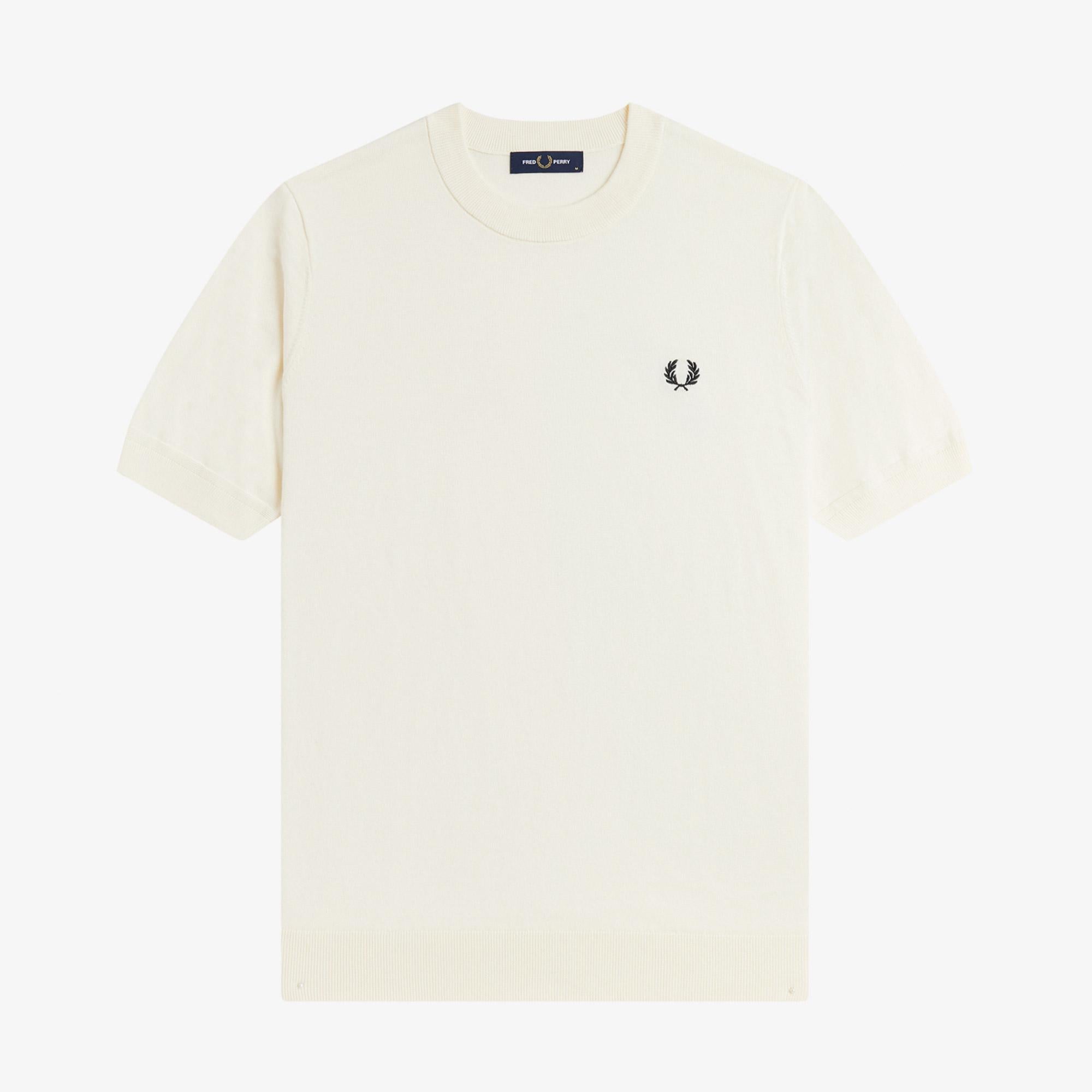 Fred Perry Erkek Krem T-Shirt