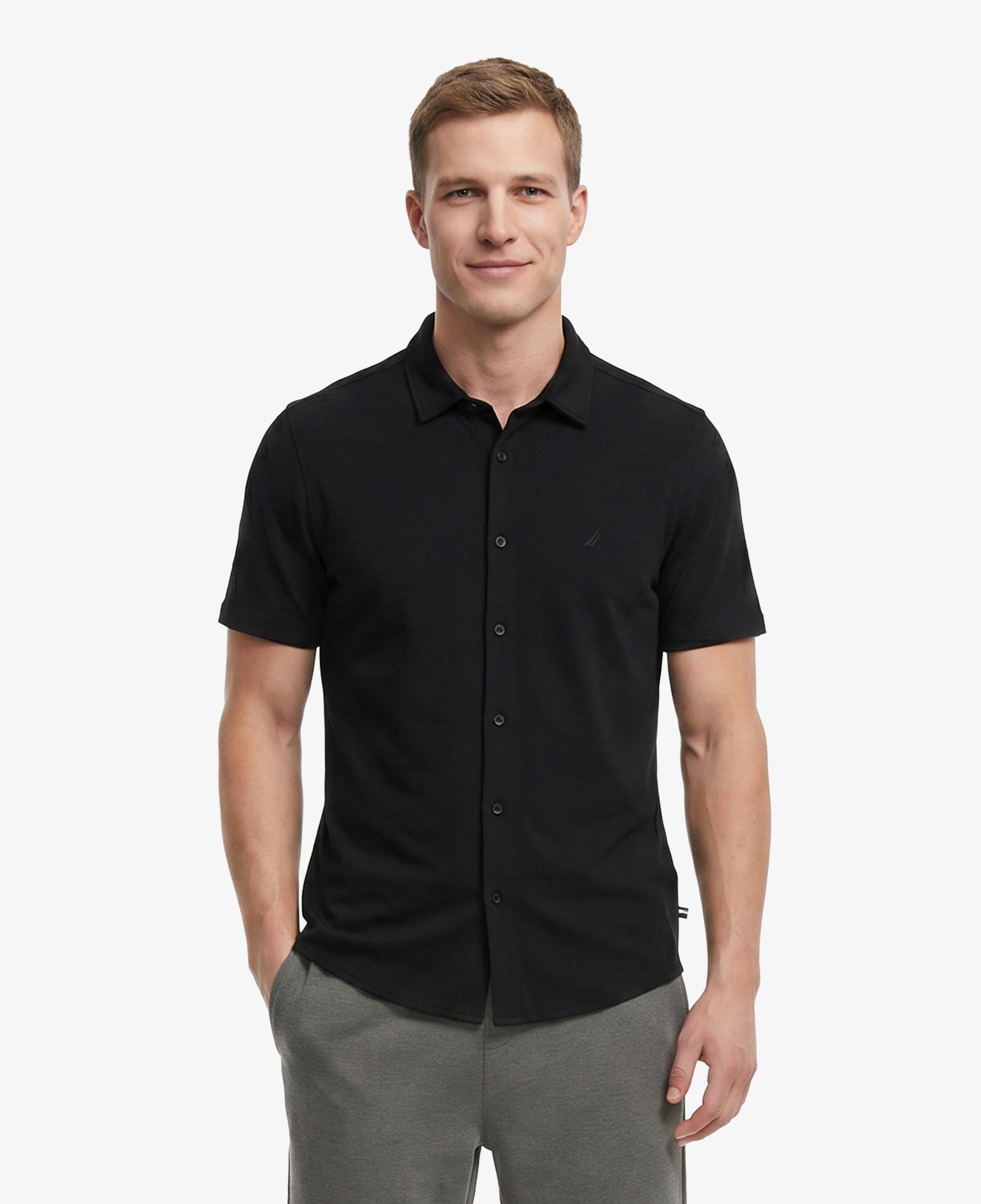 Nautica Erkek Siyah Regular Fit Gömlek