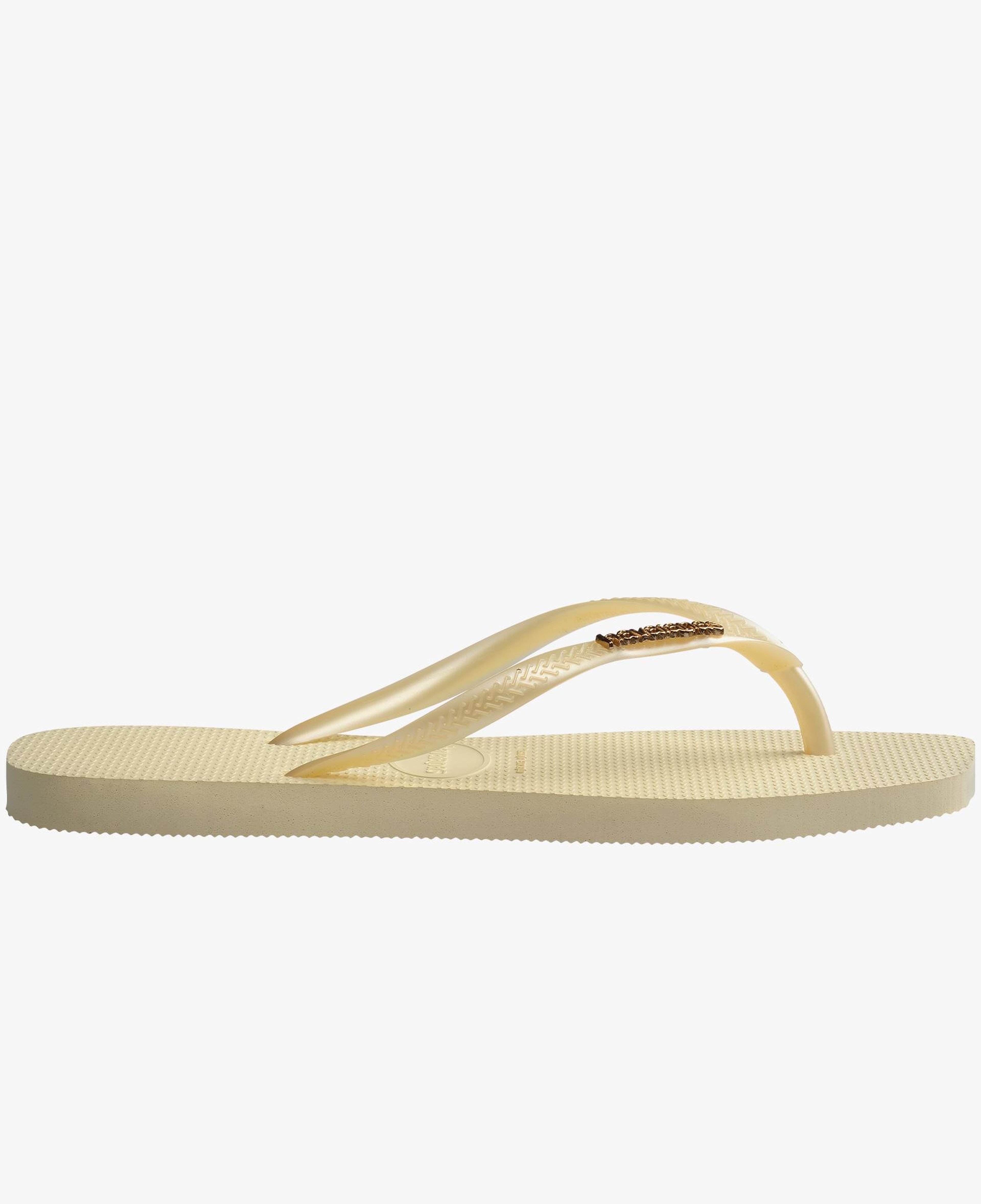 Havaianas Square Logo Metallic Kadın Krem Rengi Terlik