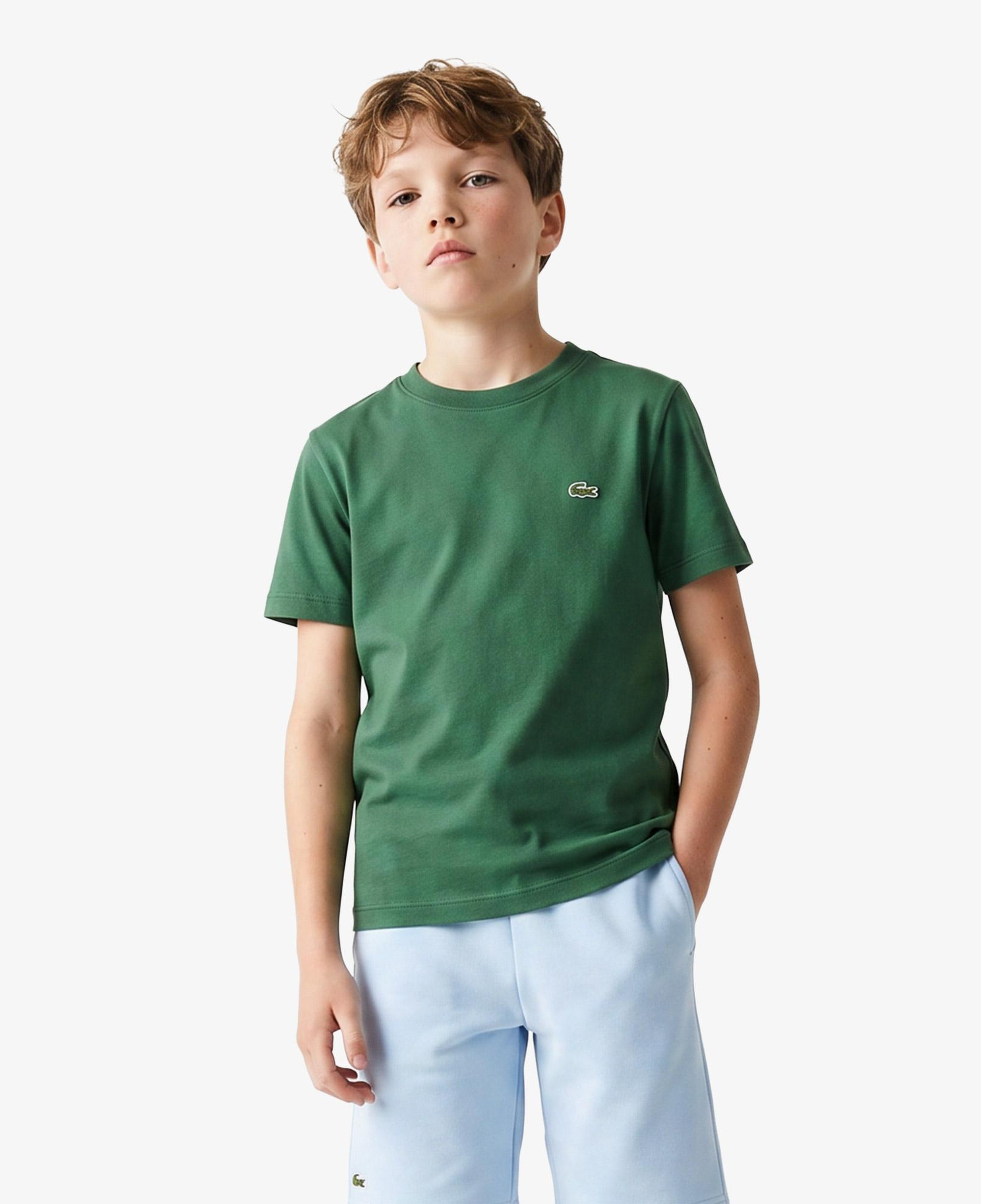 Çocuk Bisiklet Yaka Yeşil T-Shirt