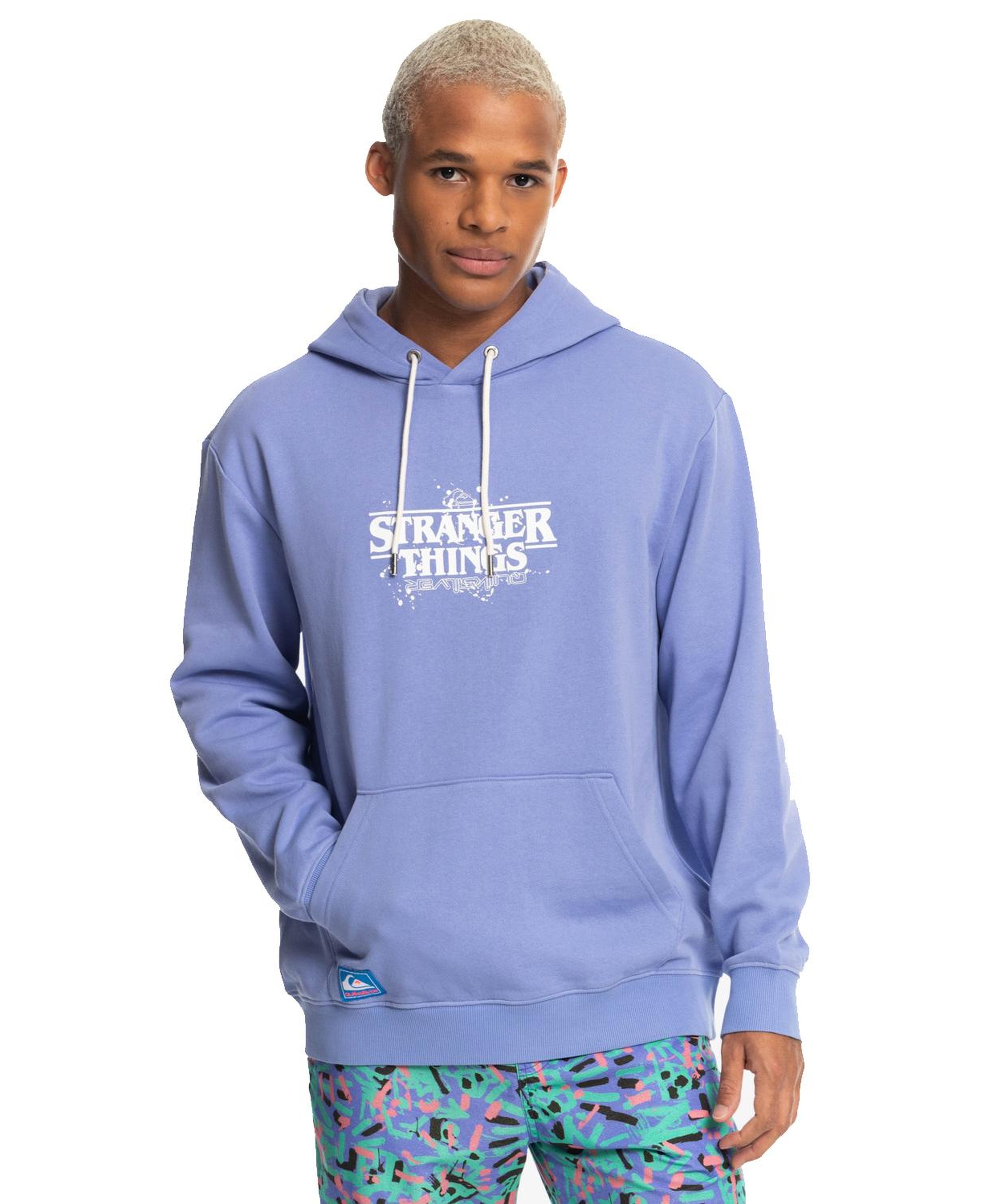 Quiksilver Official Logo Erkek Mor Sweat