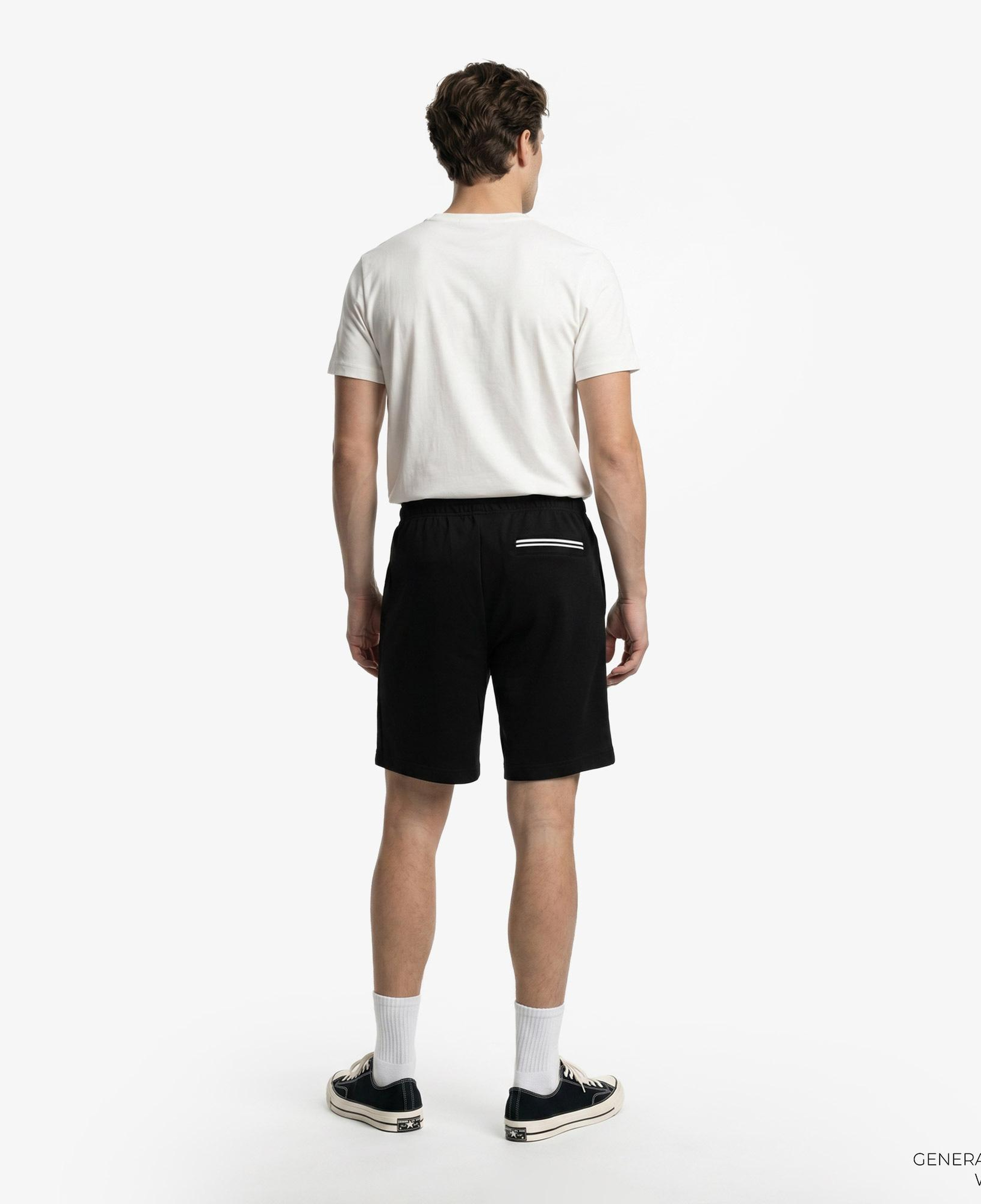 Fred Perry Tipped Sweat Erkek Siyah Şort
