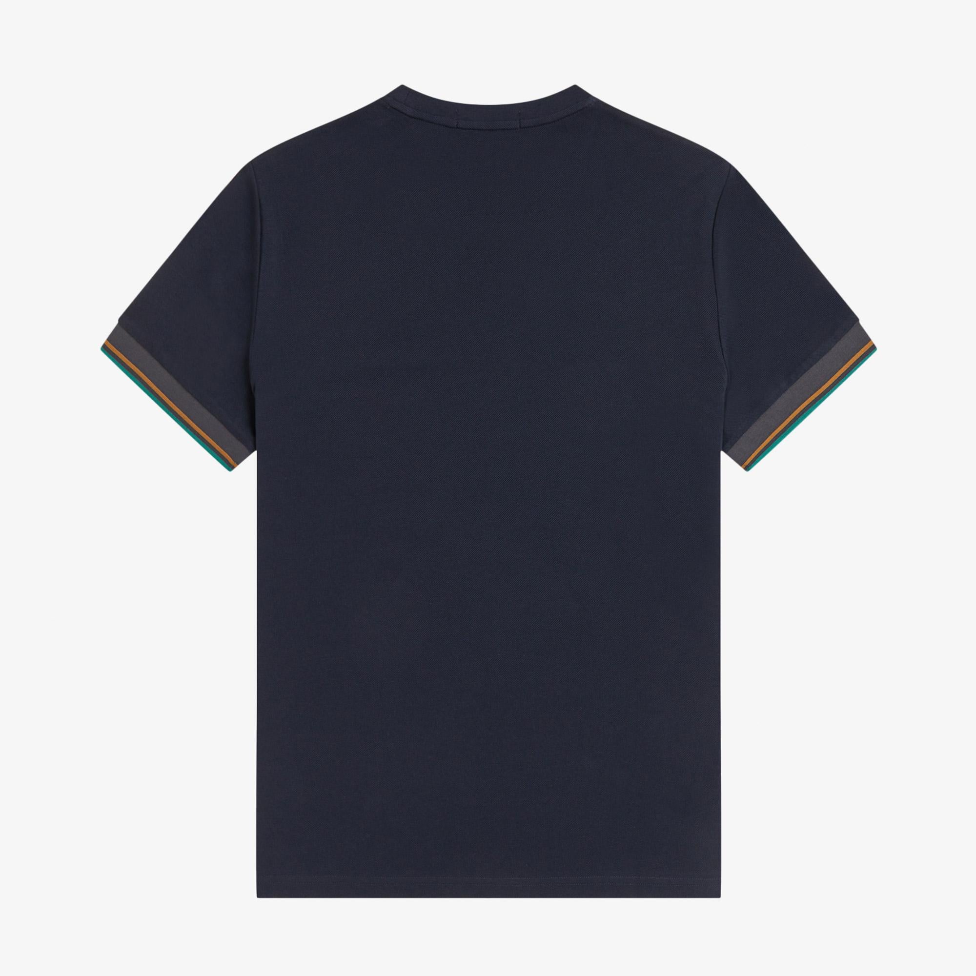 Fred Perry Twin Tipped Cuff Erkek Lacivert T-Shirt