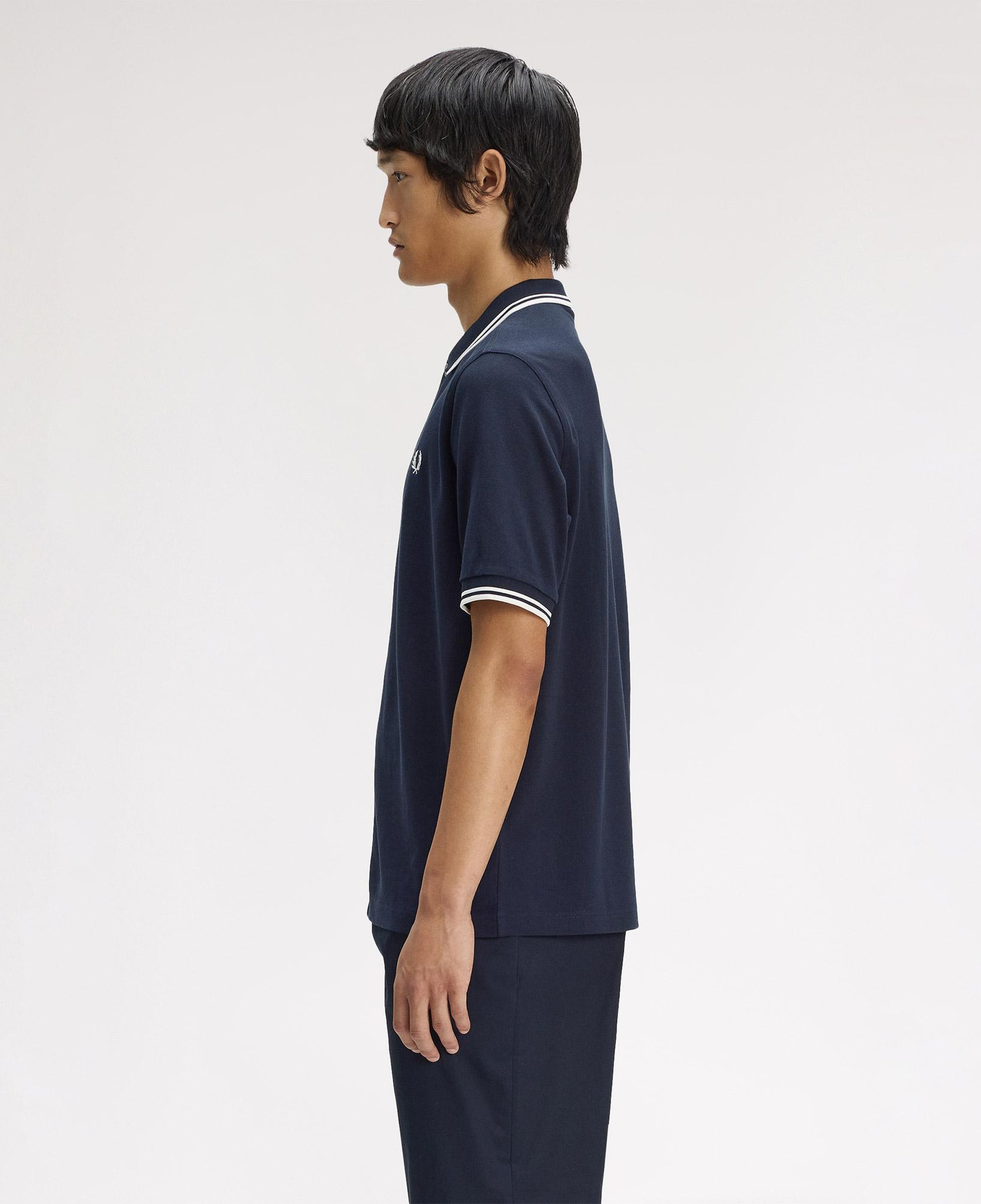Fred Perry Button Through Erkek Lacivert Polo