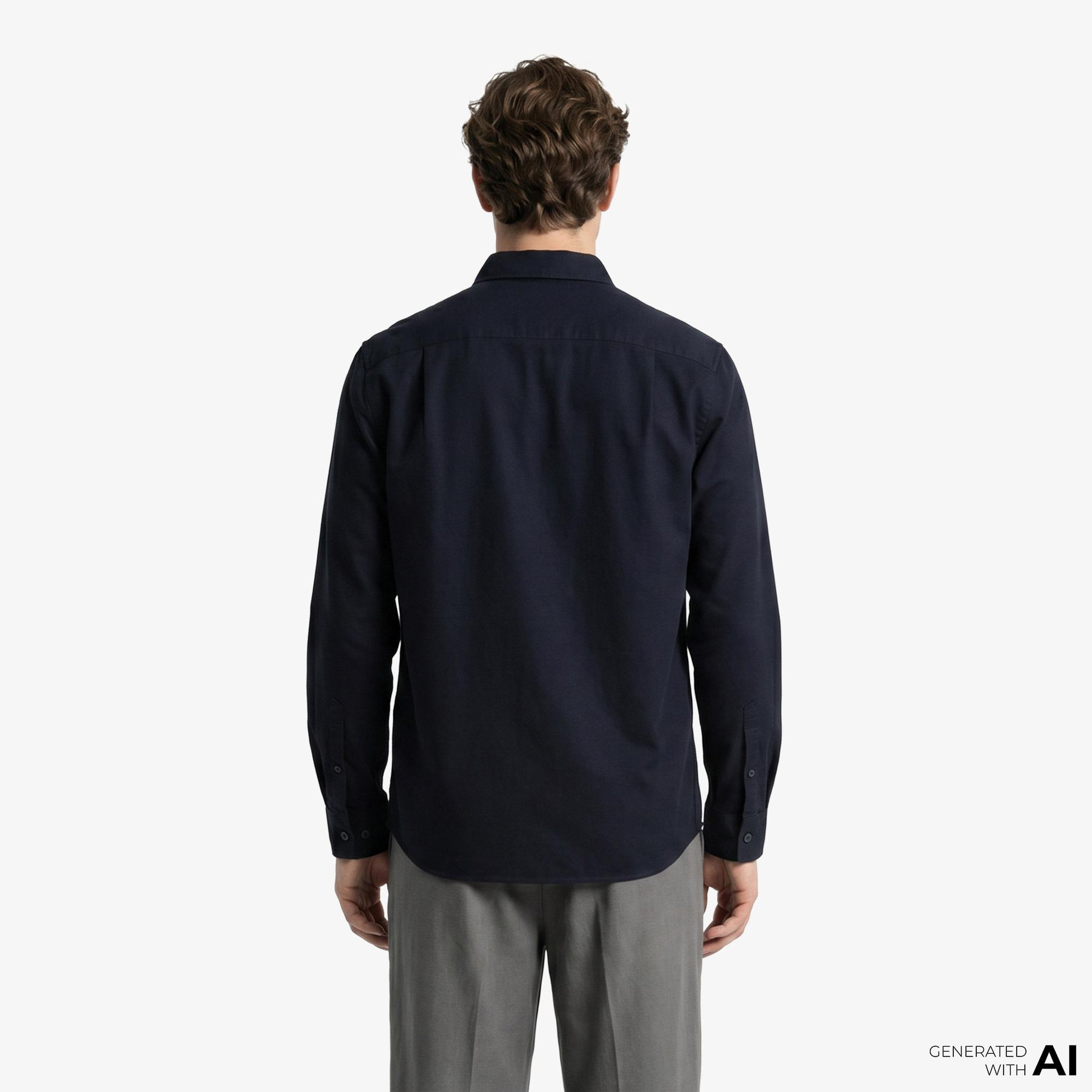 Fred Perry Oxford Erkek Lacivert Gömlek