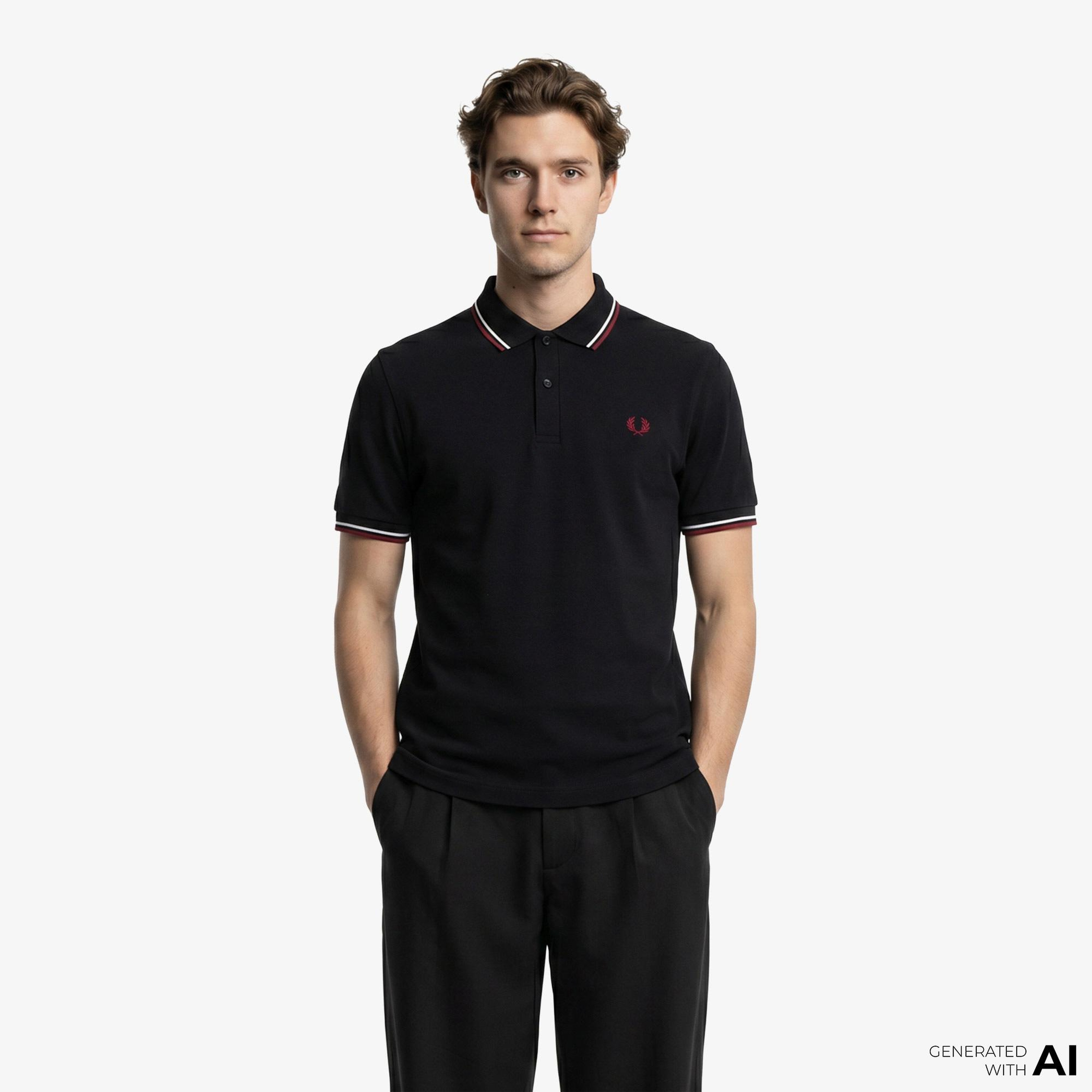Fred Perry The Twin Tipped Erkek Lacivert Polo