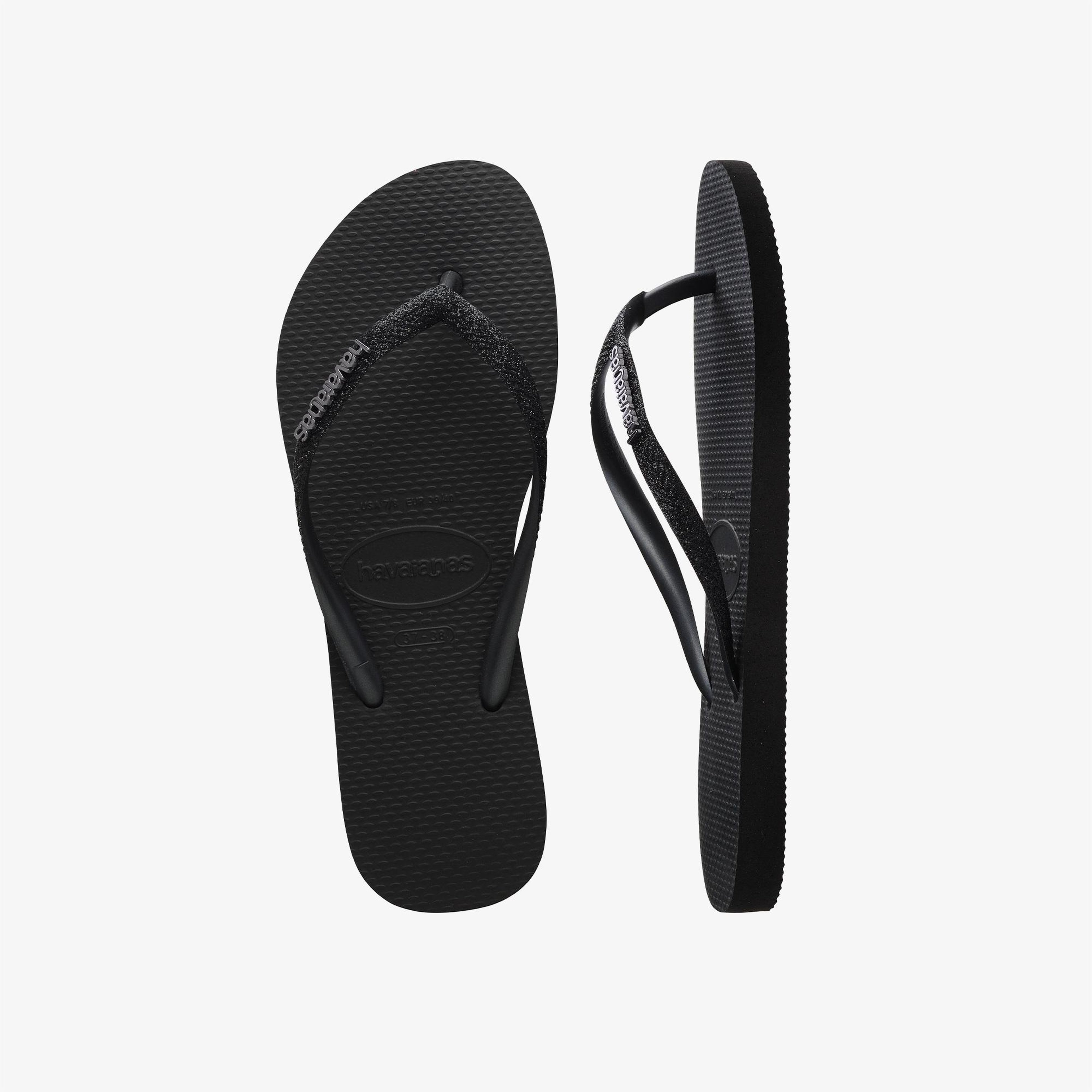Havaianas Slim Glitter Kadın Siyah Terlik