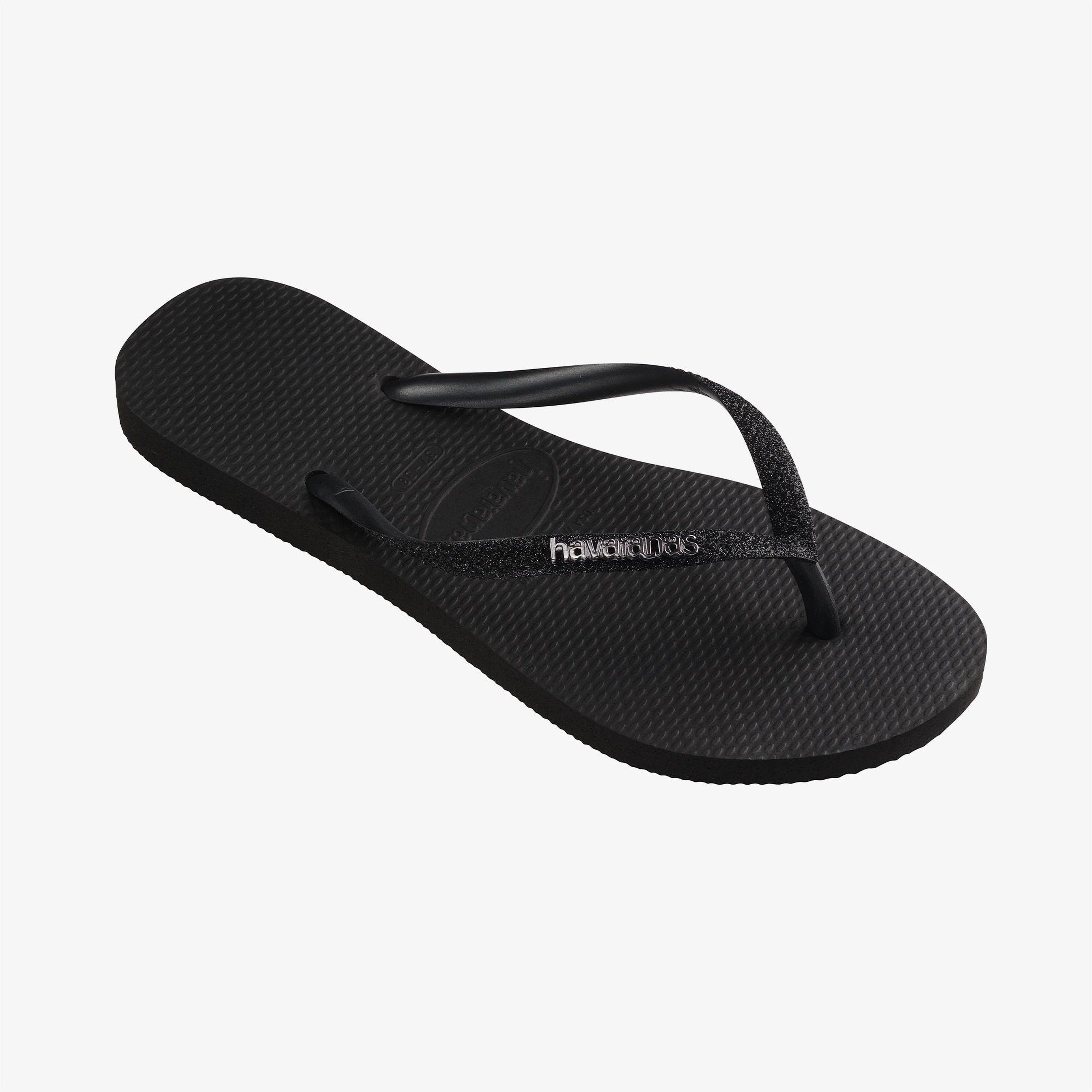 Havaianas Slim Glitter Kadın Siyah Terlik