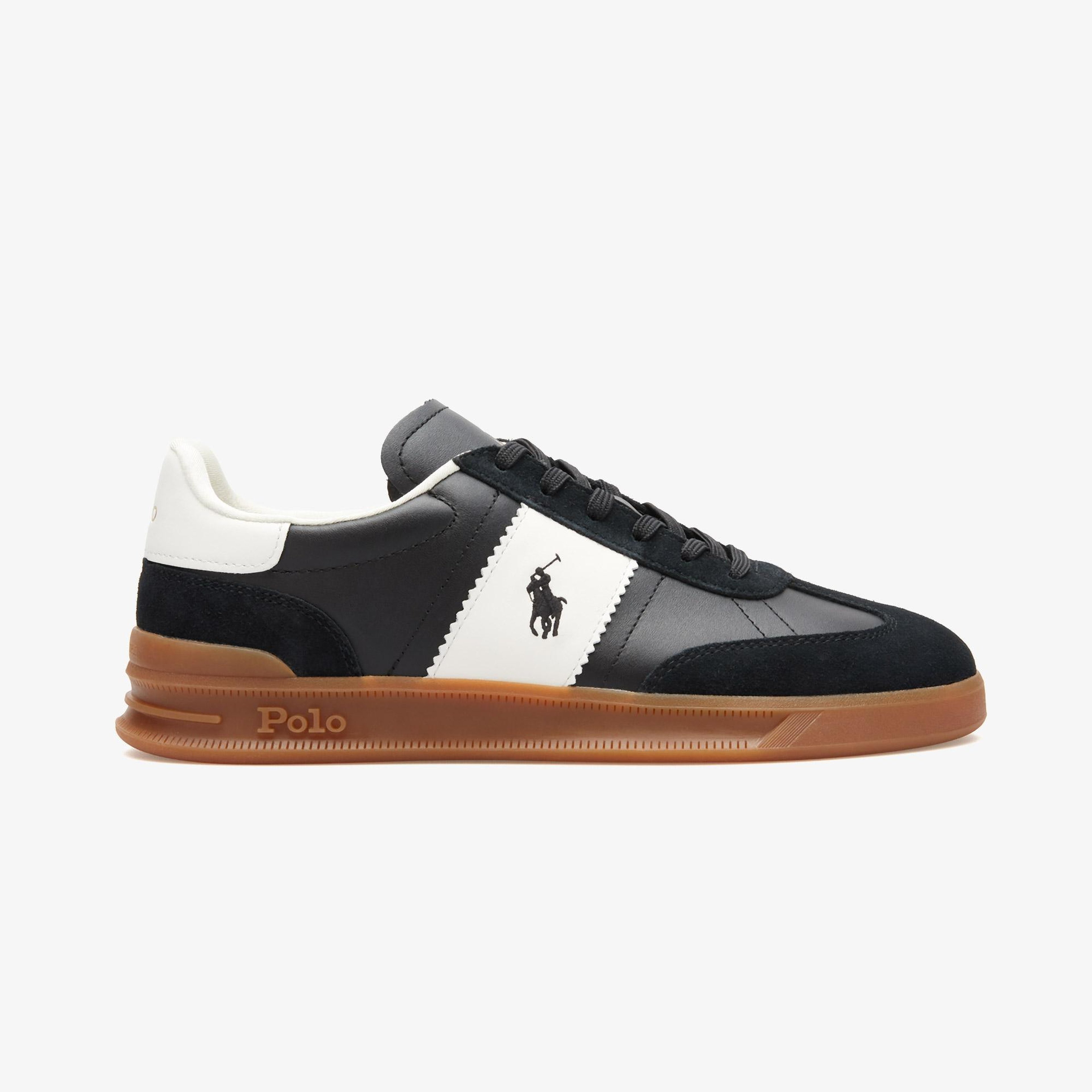 Polo Ralph Lauren Hrt Aera Pp Low Top Lace Erkek Siyah Sneaker