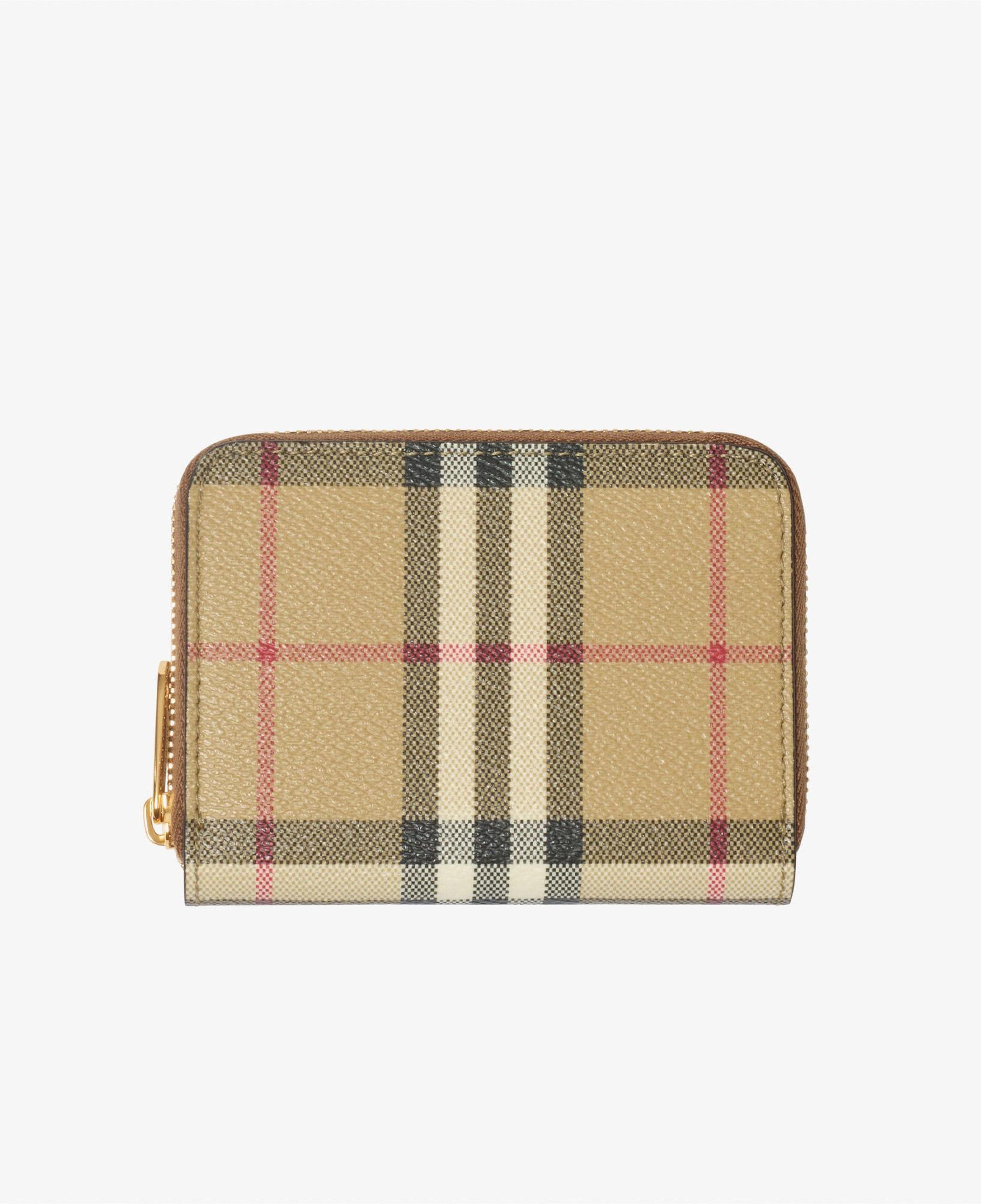 Burberry Small Check Zip Kadın Bej Cüzdan