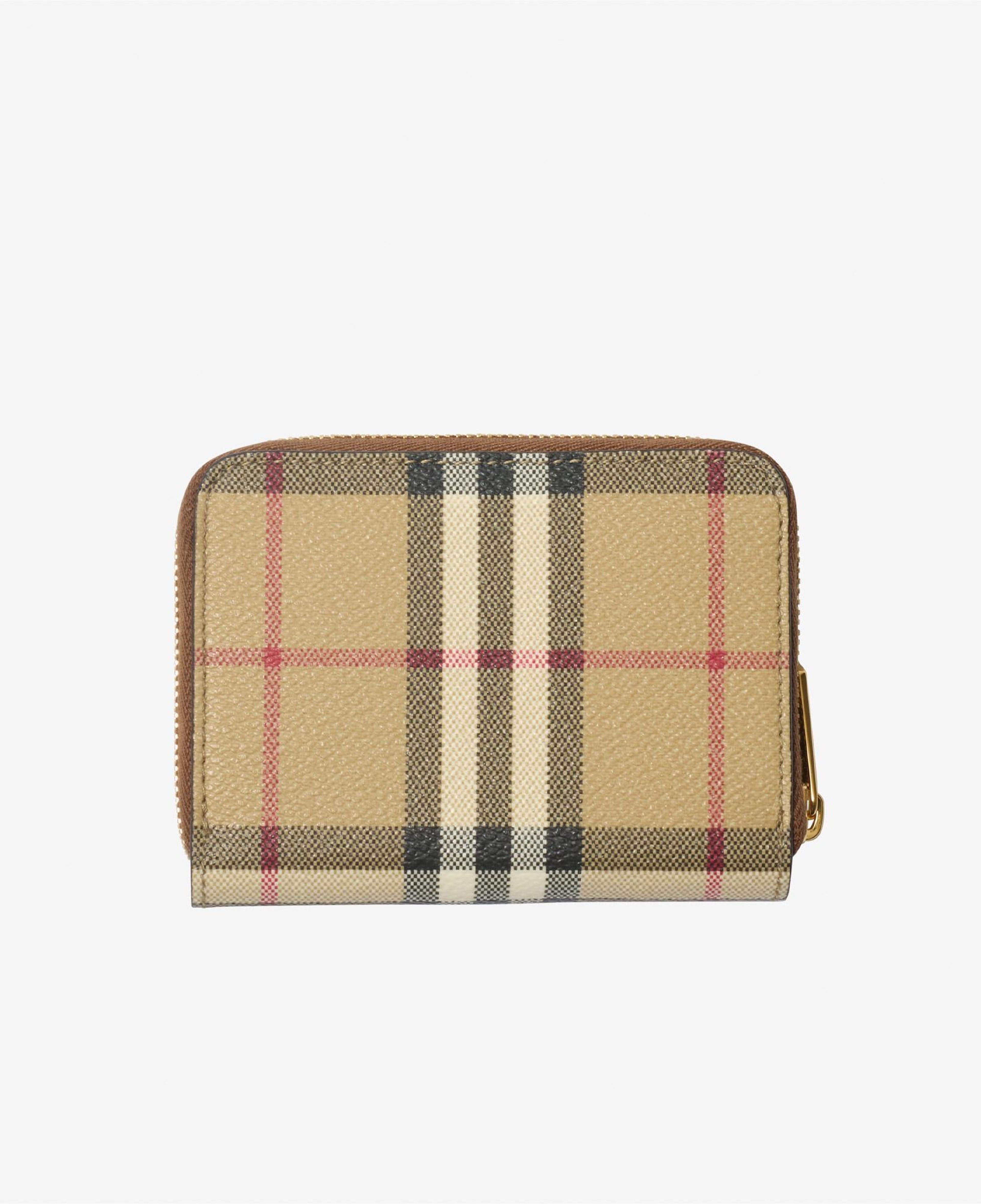 Burberry Small Check Zip Kadın Bej Cüzdan