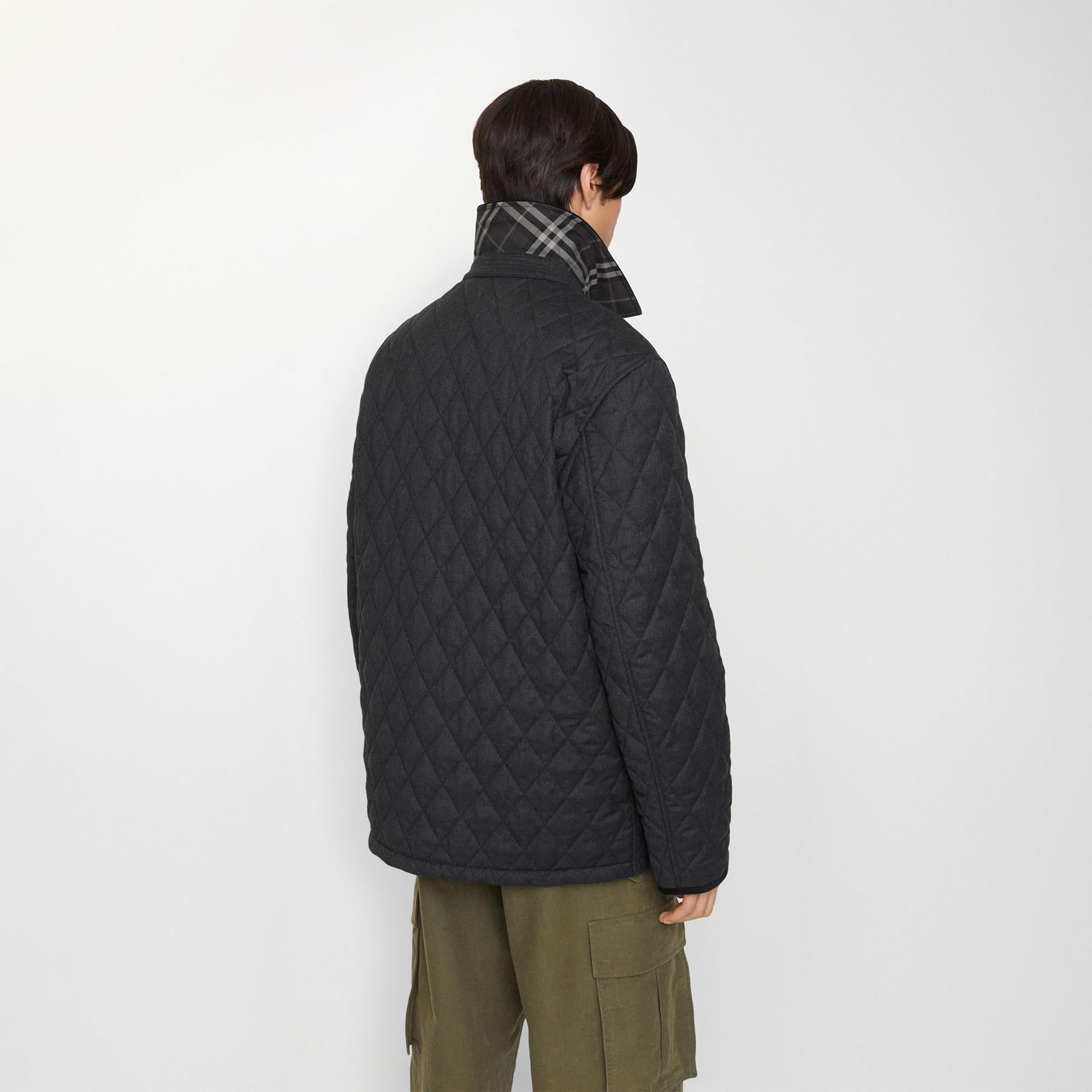 Burberry Quilted Nylon Barn Erkek Siyah Mont