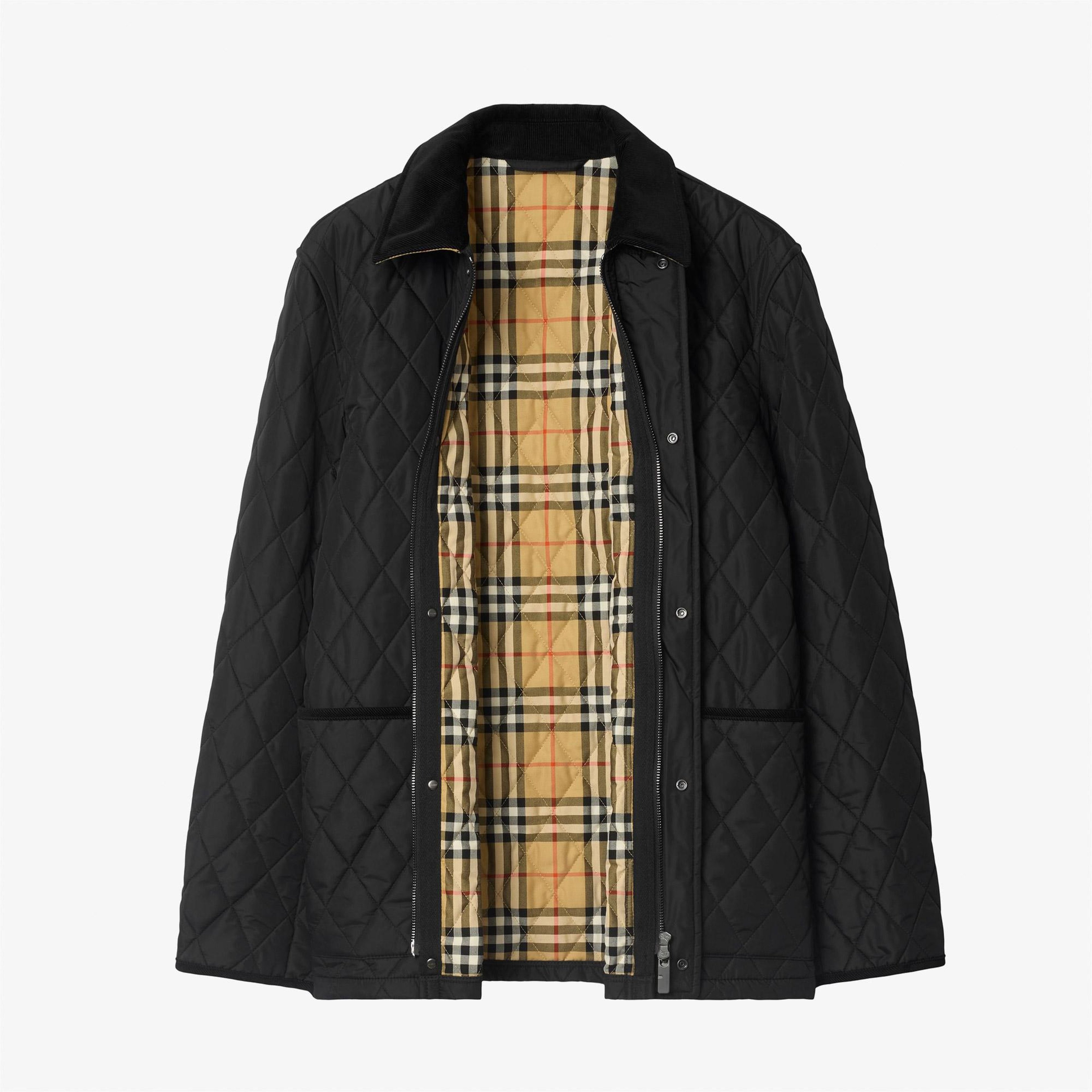 Burberry Quilted Nylon Barn Erkek Siyah Mont