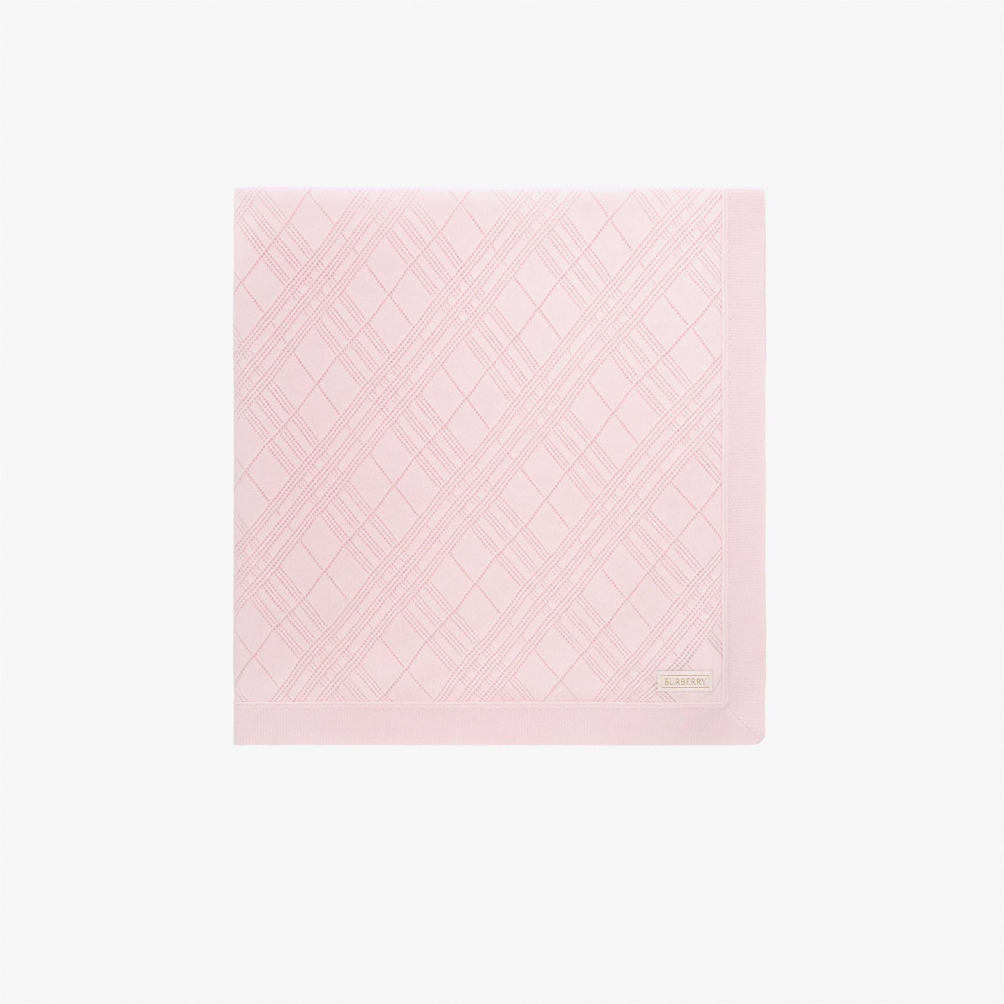 Burberry Knit Blanket Çocuk Pembe Battaniye