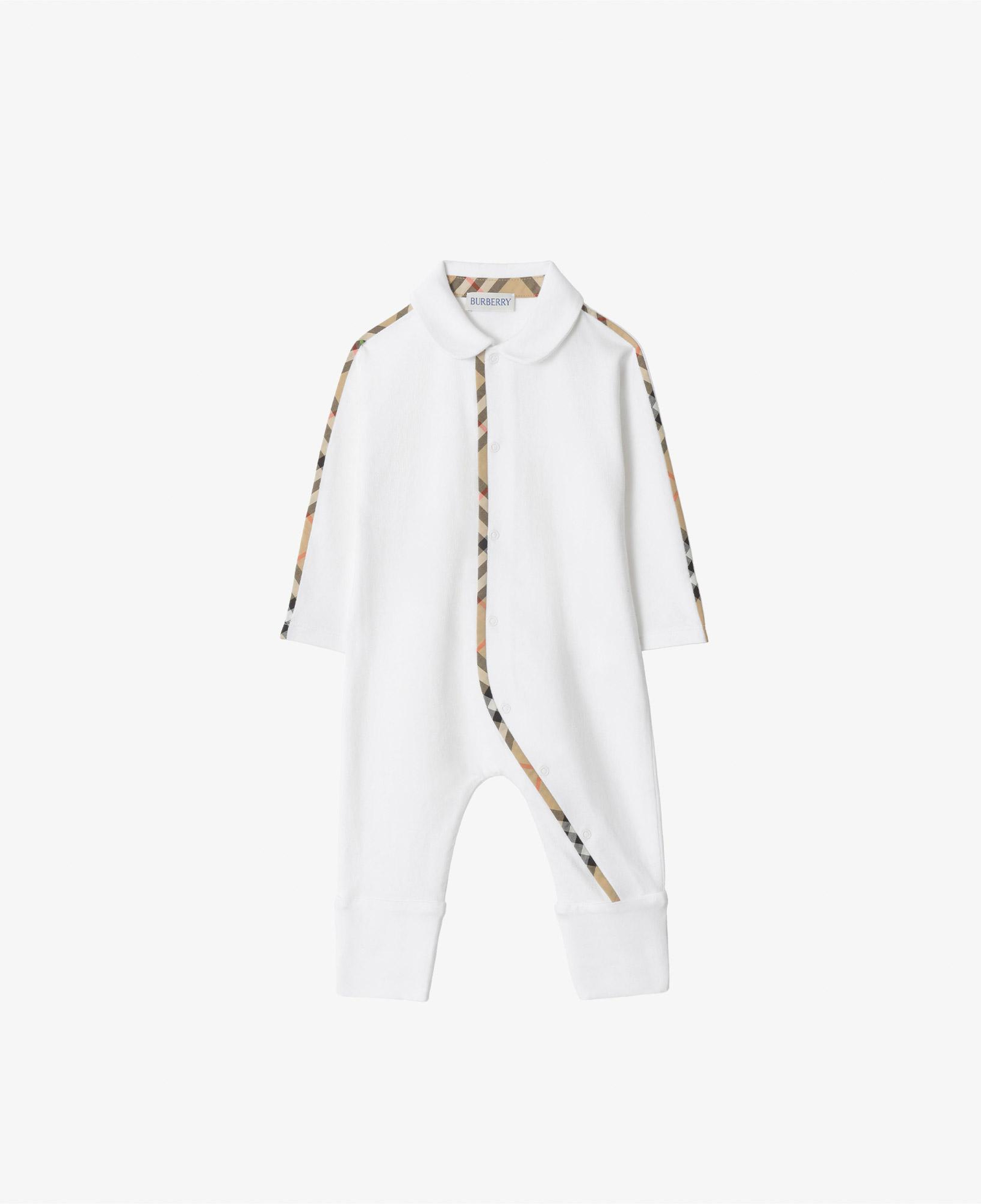 Burberry Stretch Cotton 3'lü Çocuk Beyaz Hediye Seti
