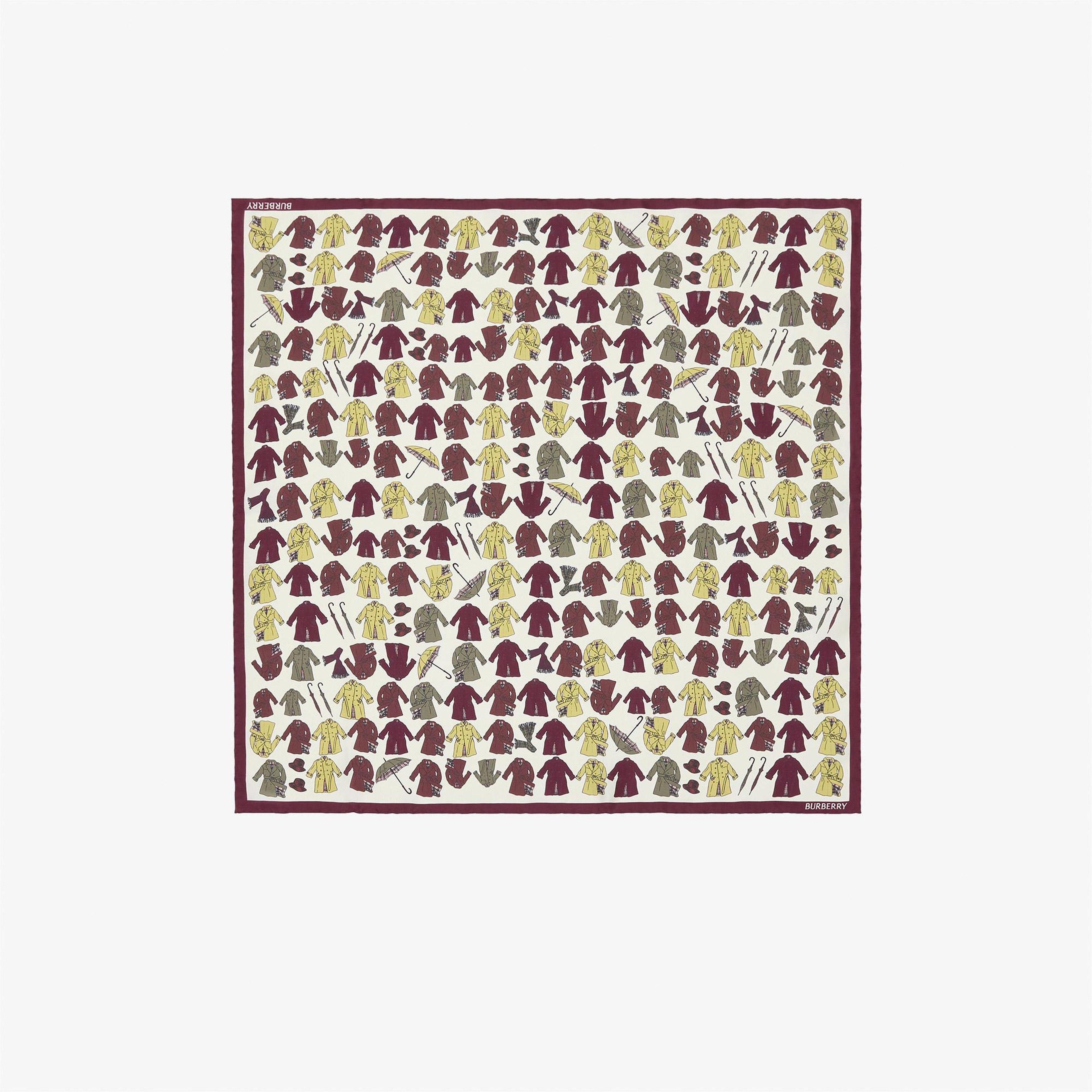 Burberry Mini Kadın Bordo Eşarp