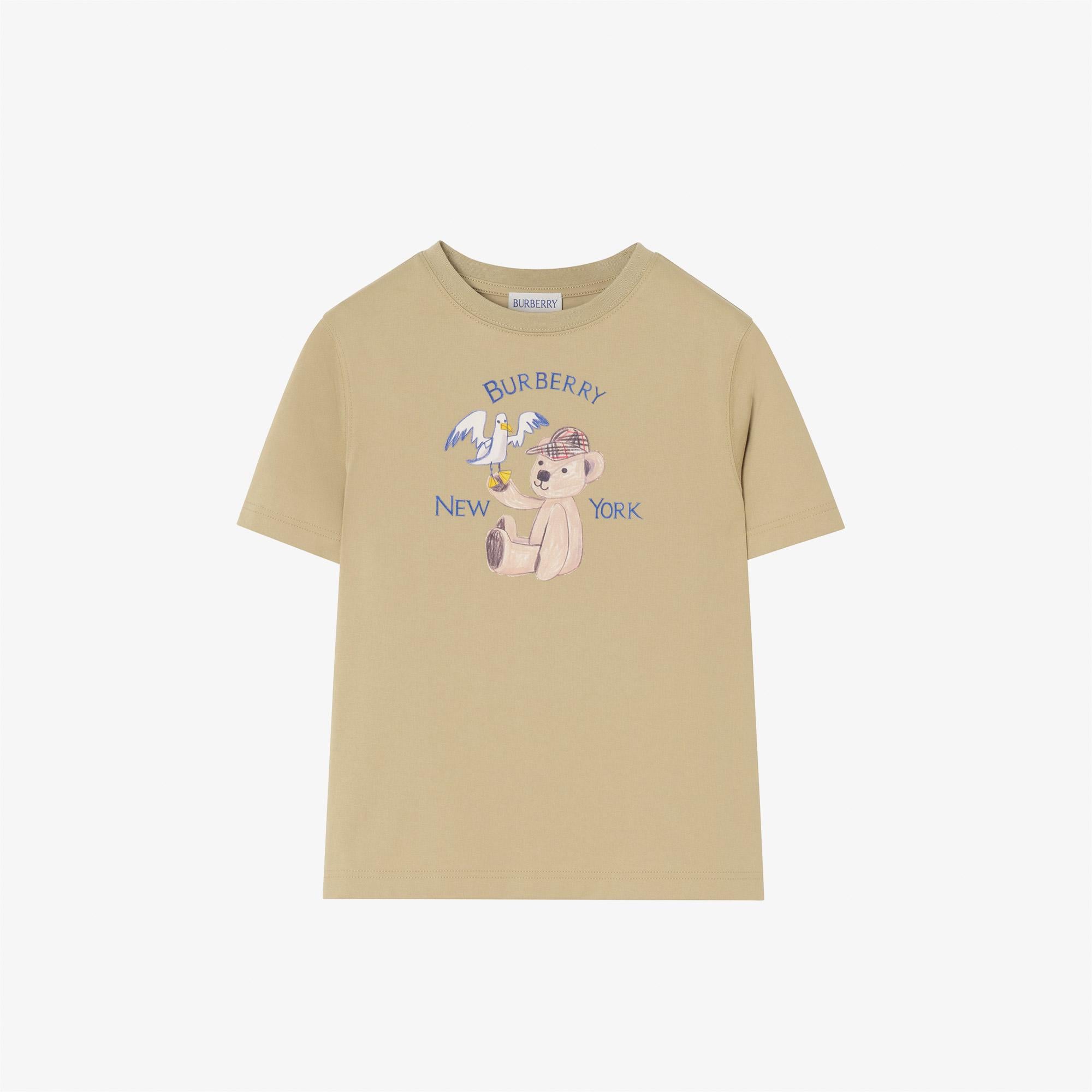 Burberry Cedar Newyork Çocuk Bej T-Shirt