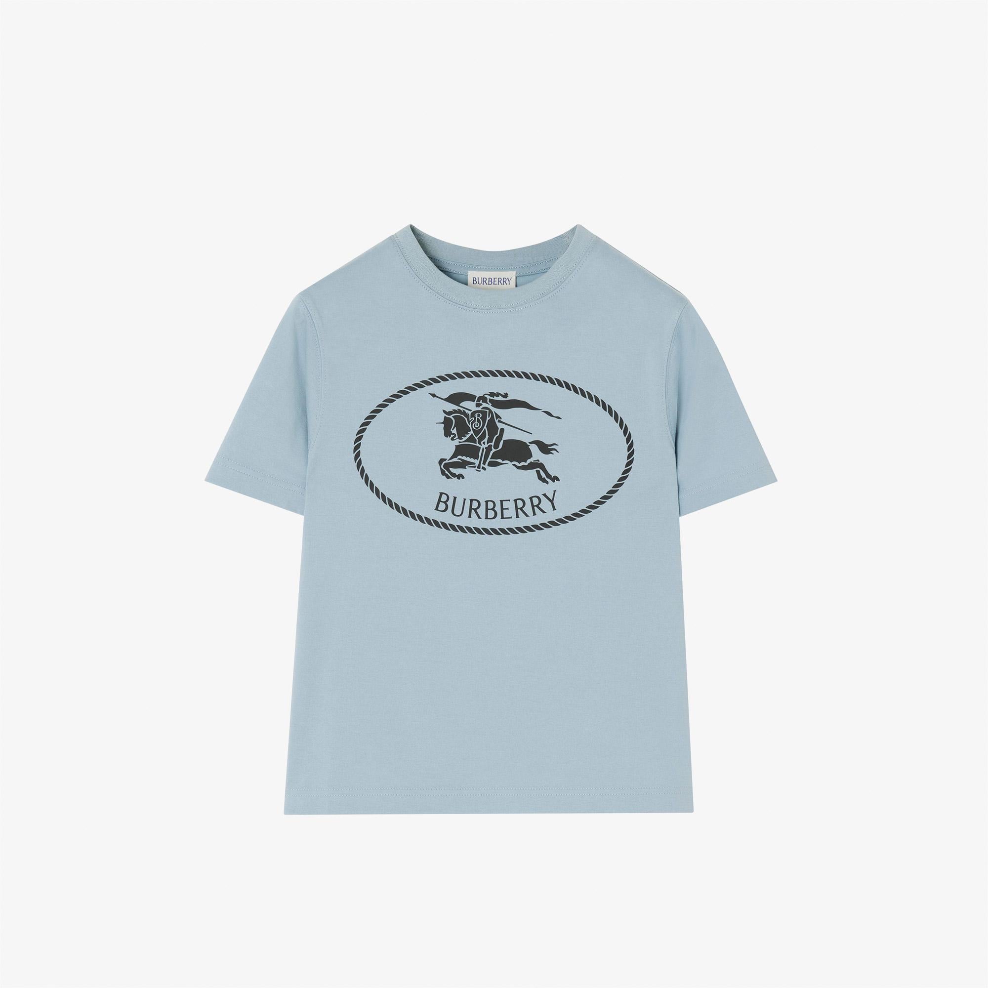 Burberry Cedar Crest Çocuk Mavi T-Shirt