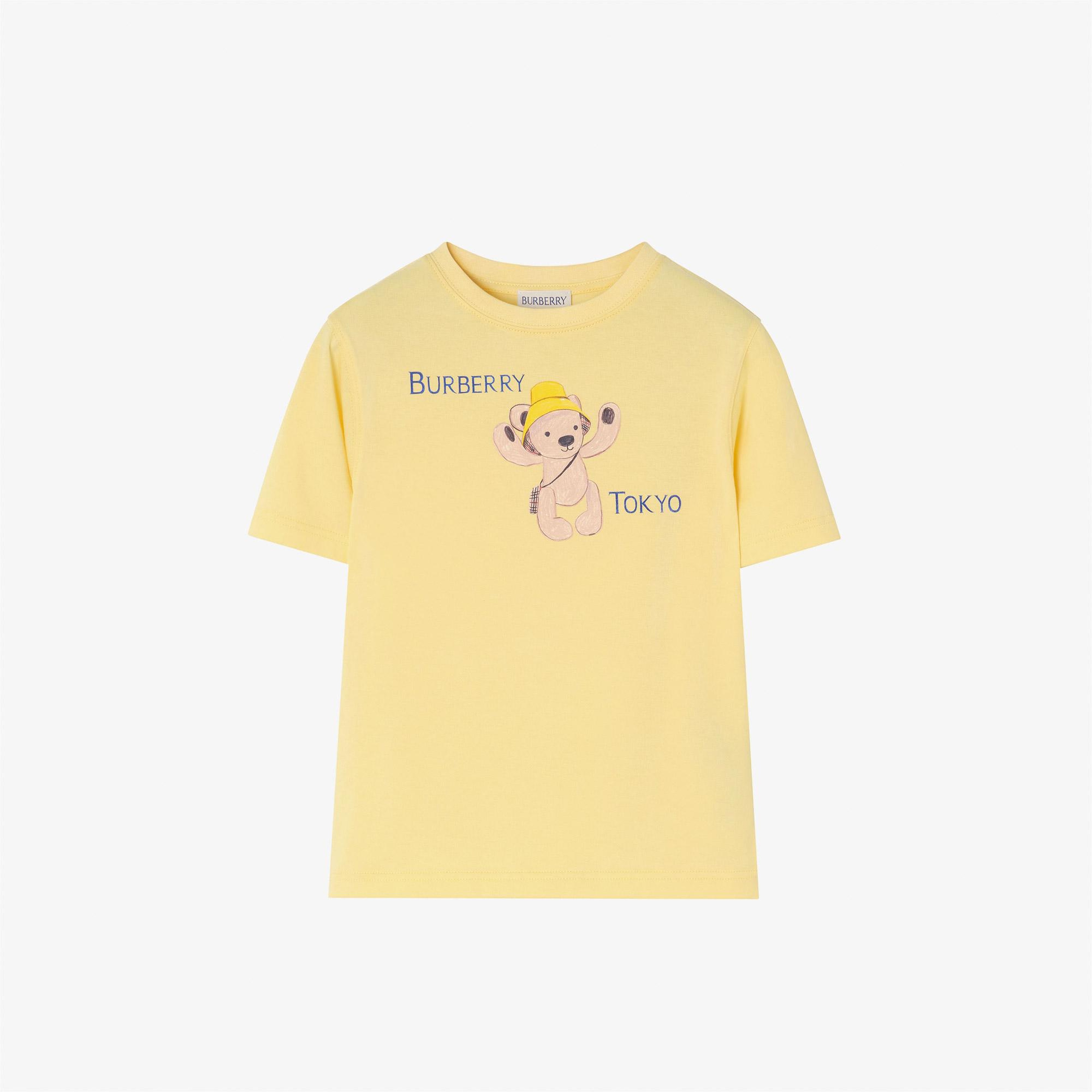 Burberry Cedar Tokyo Çocuk Sarı T-Shirt