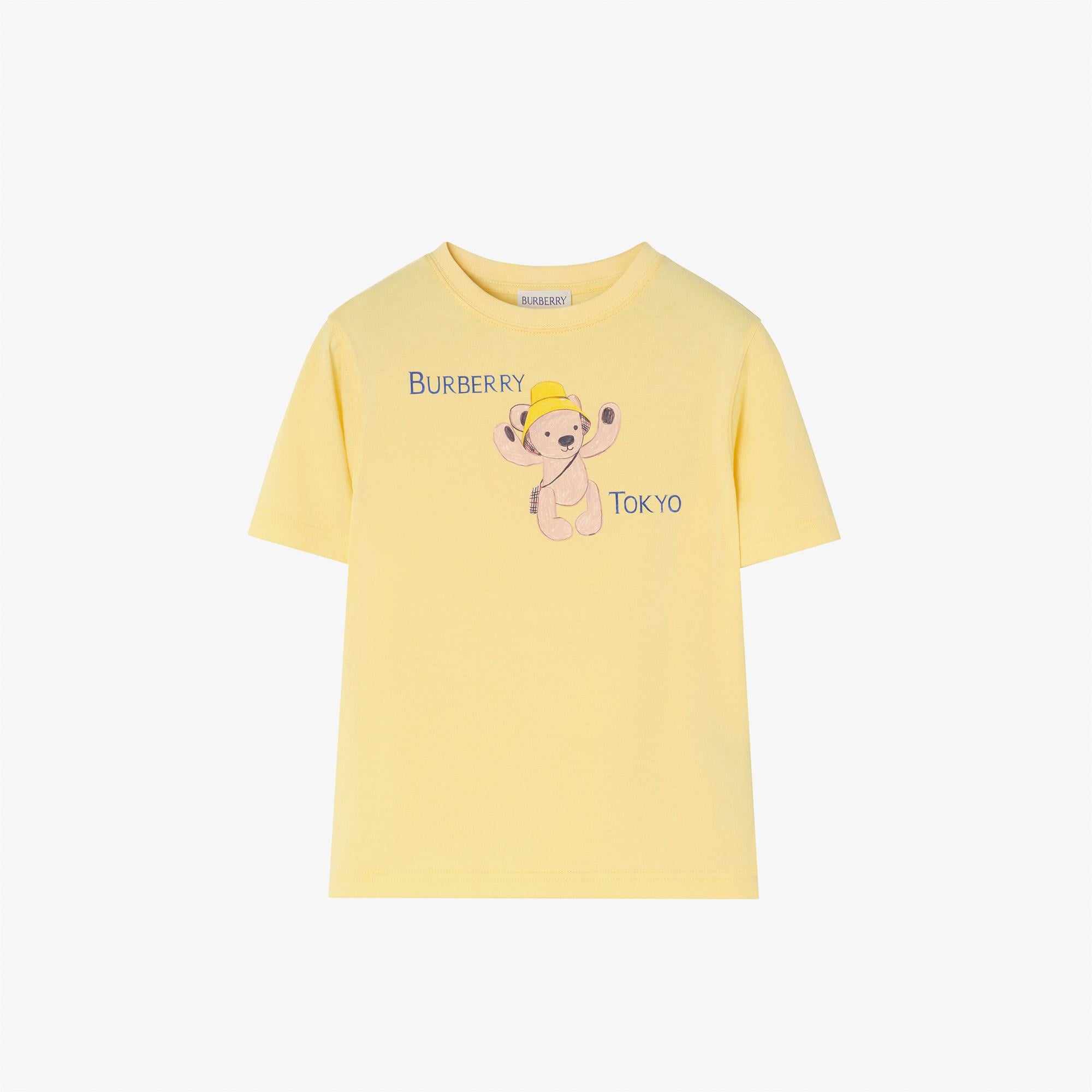 Burberry Cedar Tokyo Çocuk Sarı T-Shirt