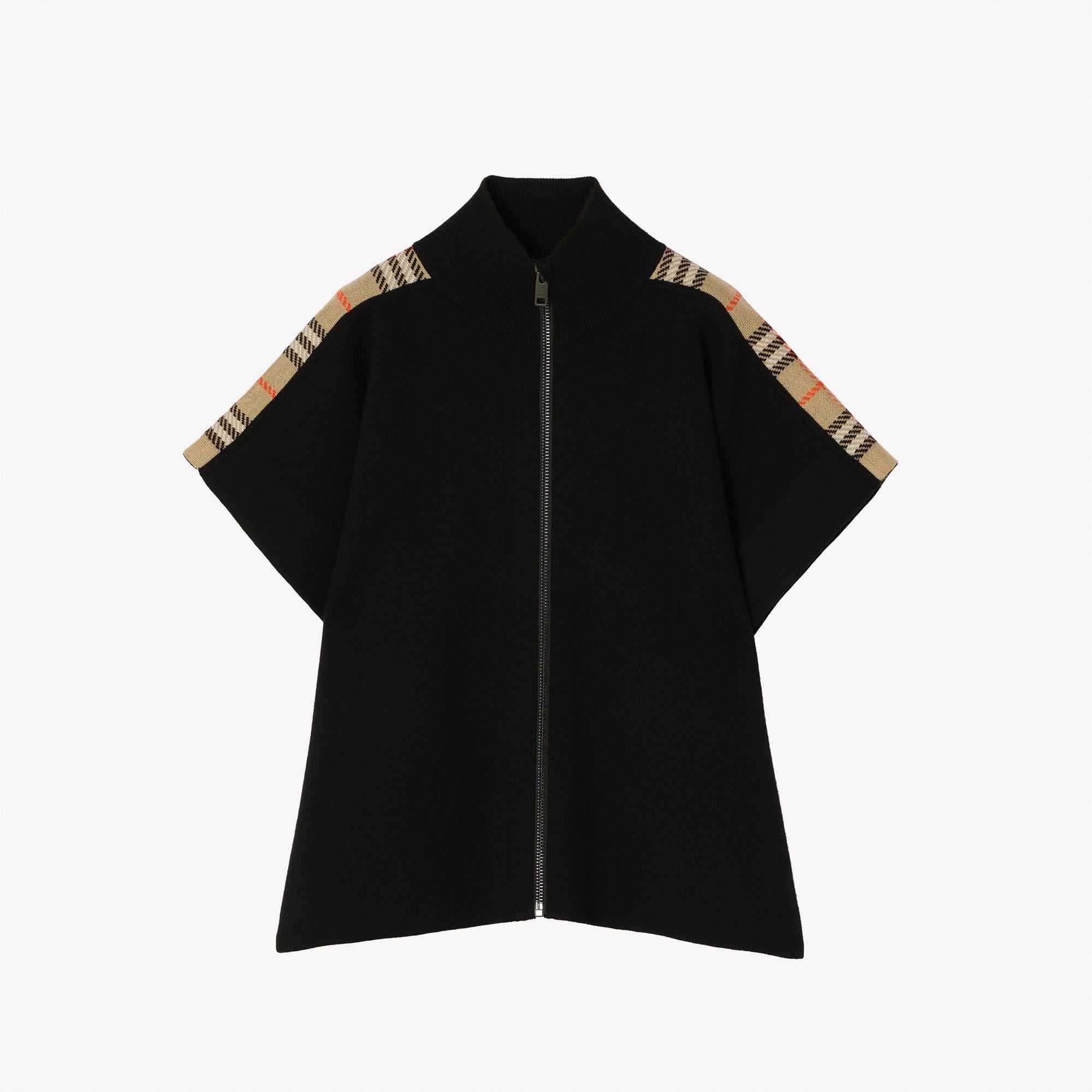 Burberry Izza Check Çocuk Siyah Panço