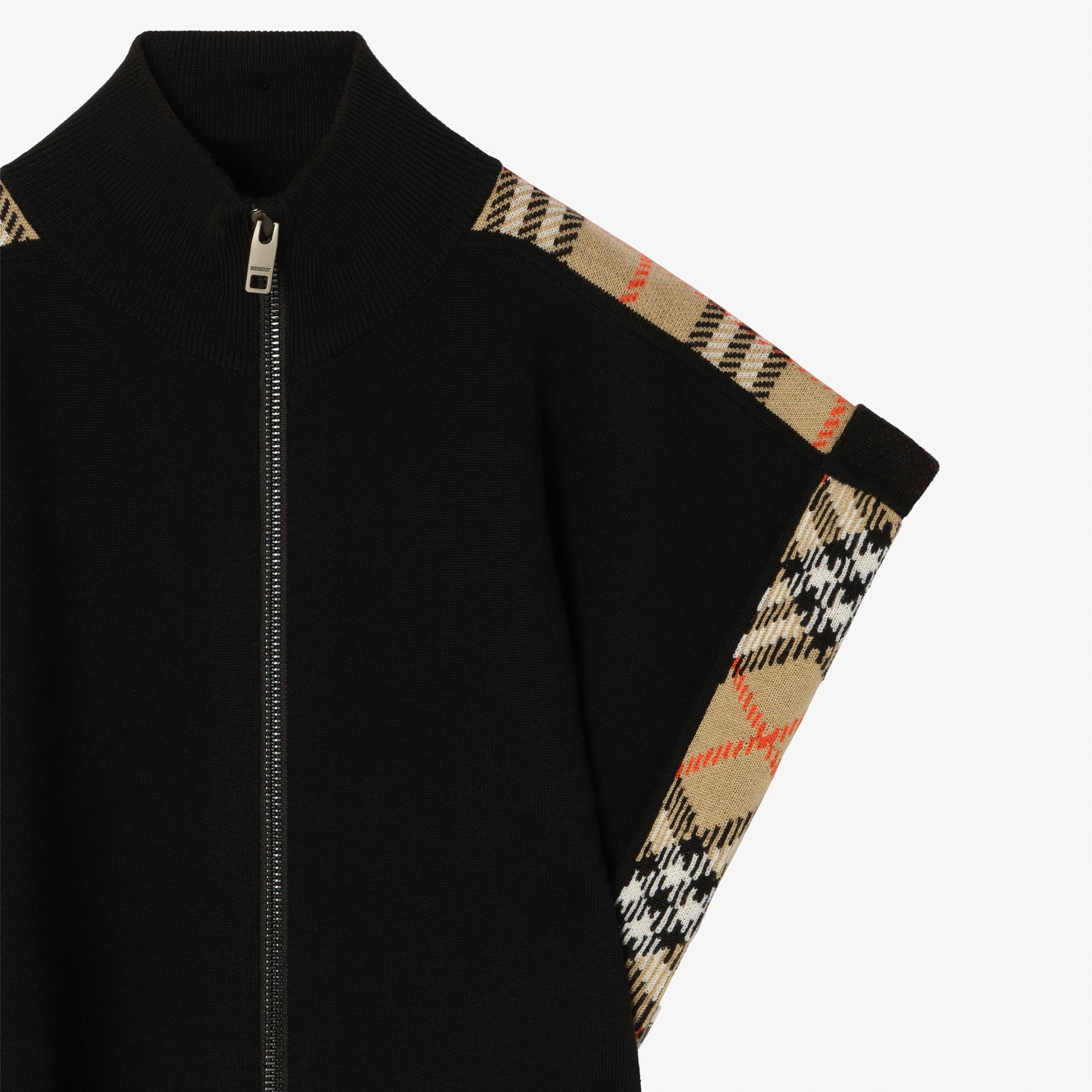 Burberry Izza Check Çocuk Siyah Panço