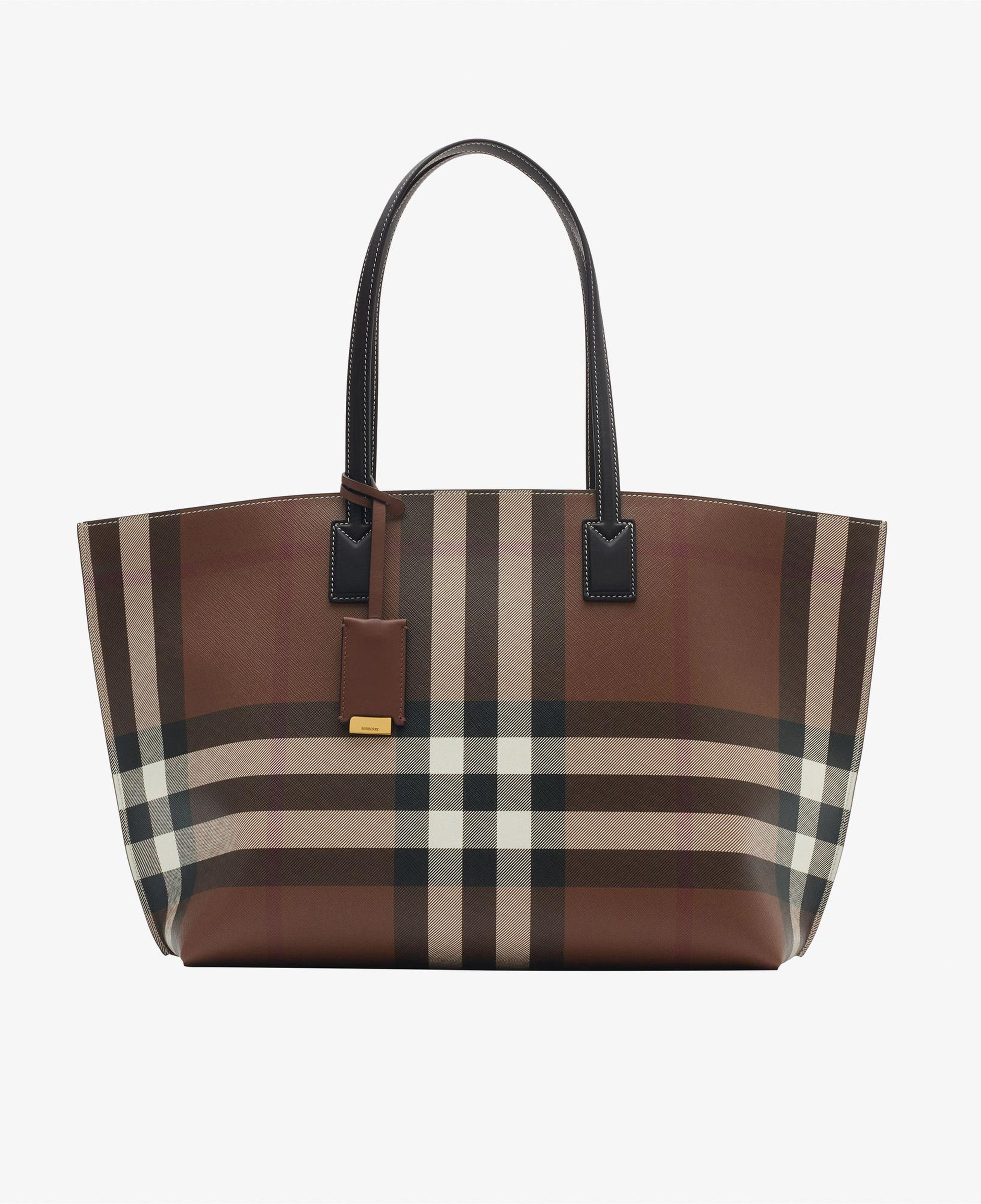 Burberry Medium Check Tote Kadın Kahverengi Omuz Çantası