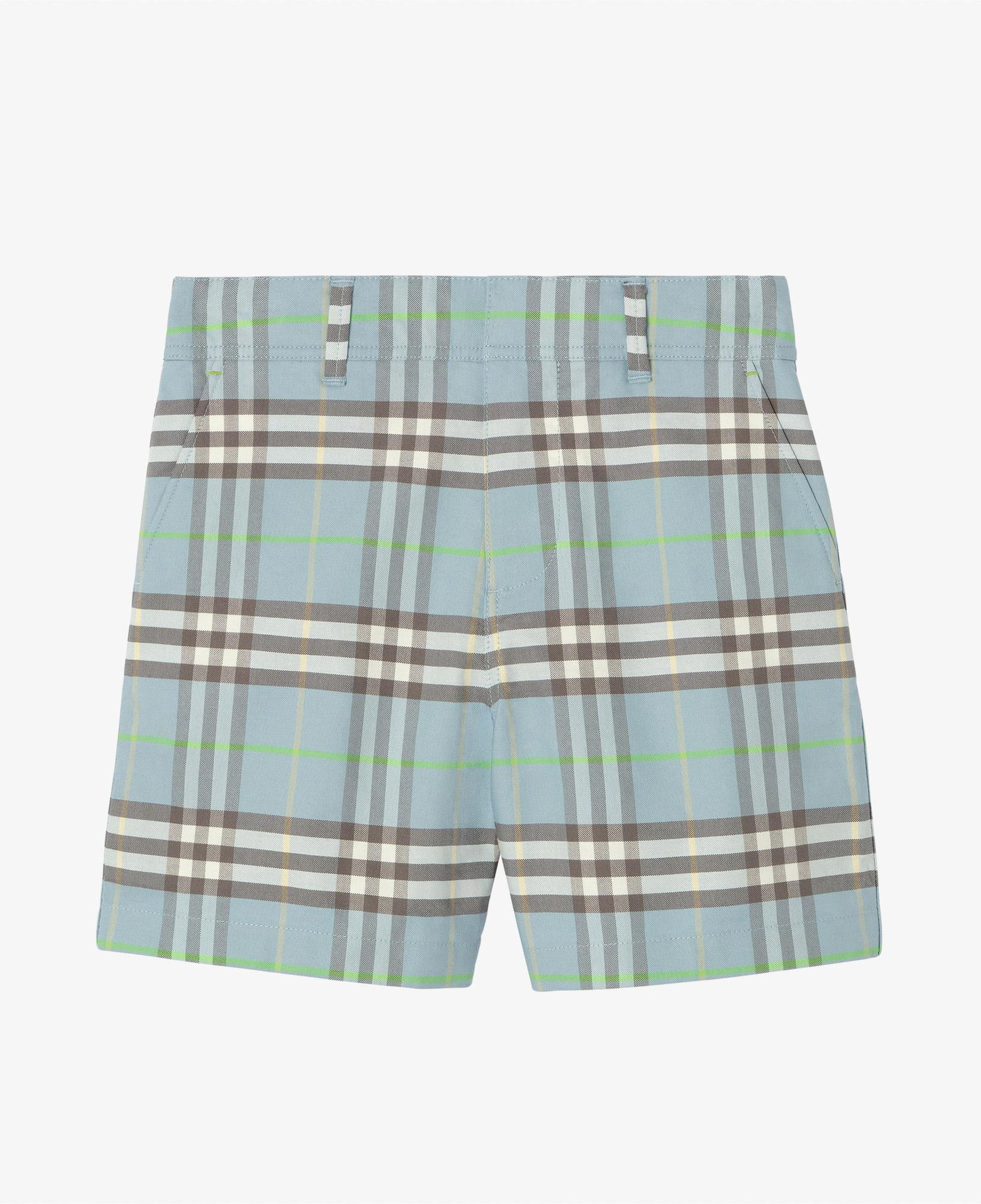 Burberry Oscar Check Çocuk Mavi Şort