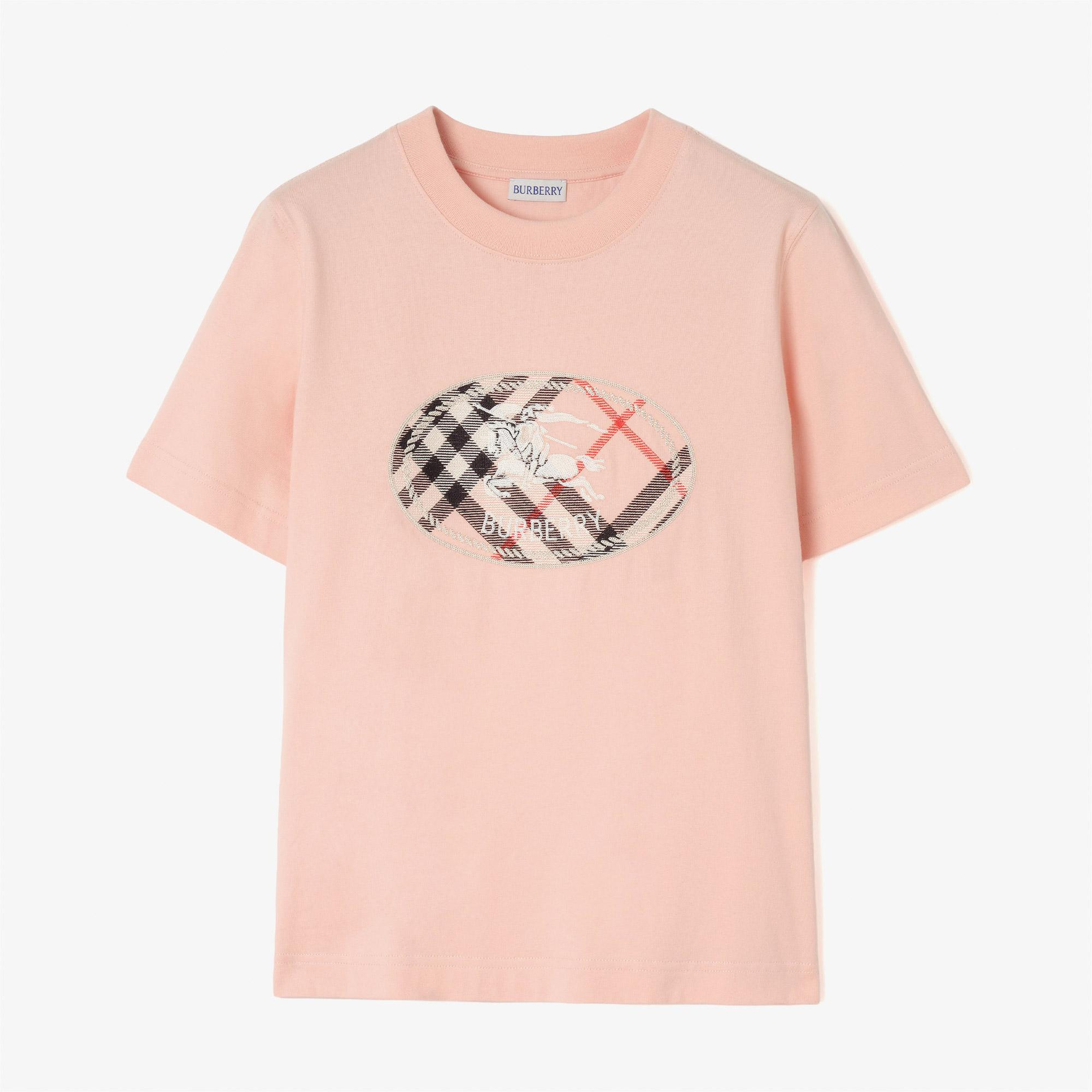 Burberry Frankie Check Kadın Pembe T-Shirt