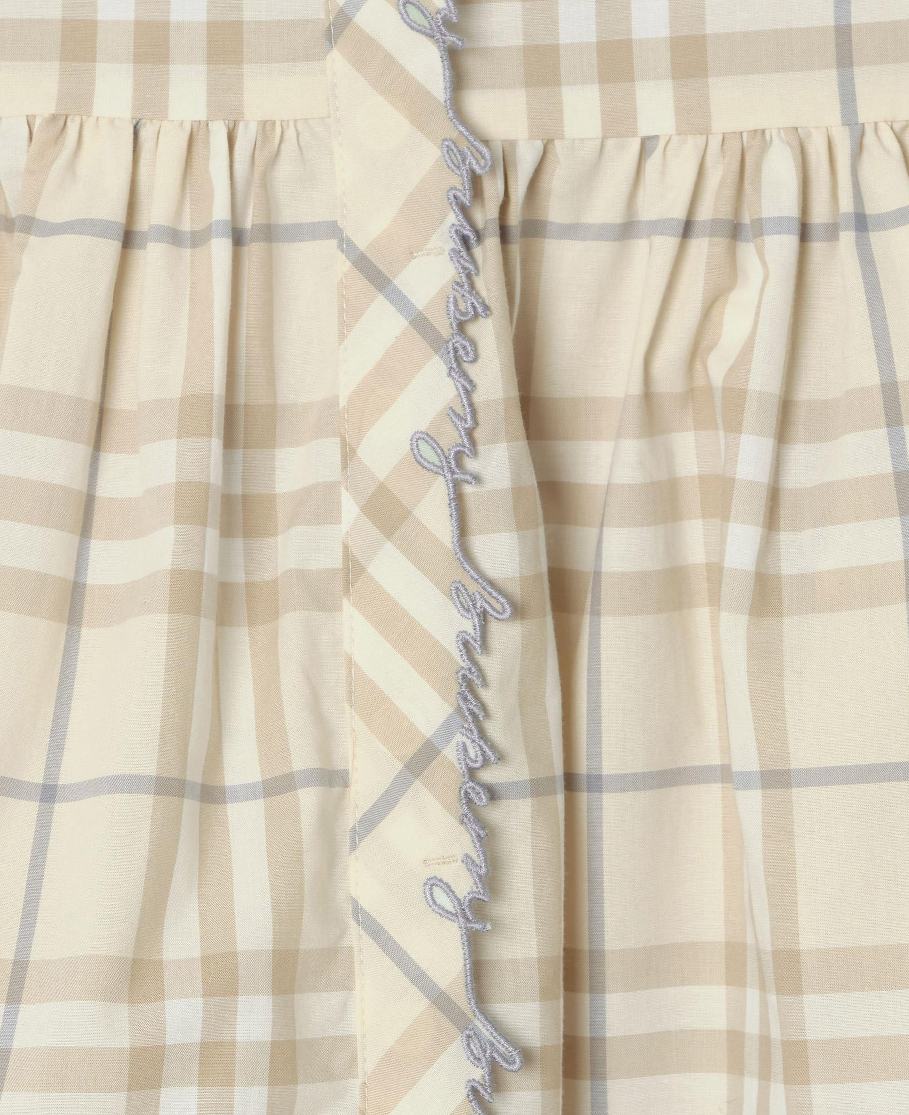 Burberry Check Josie Çocuk Krem Elbise