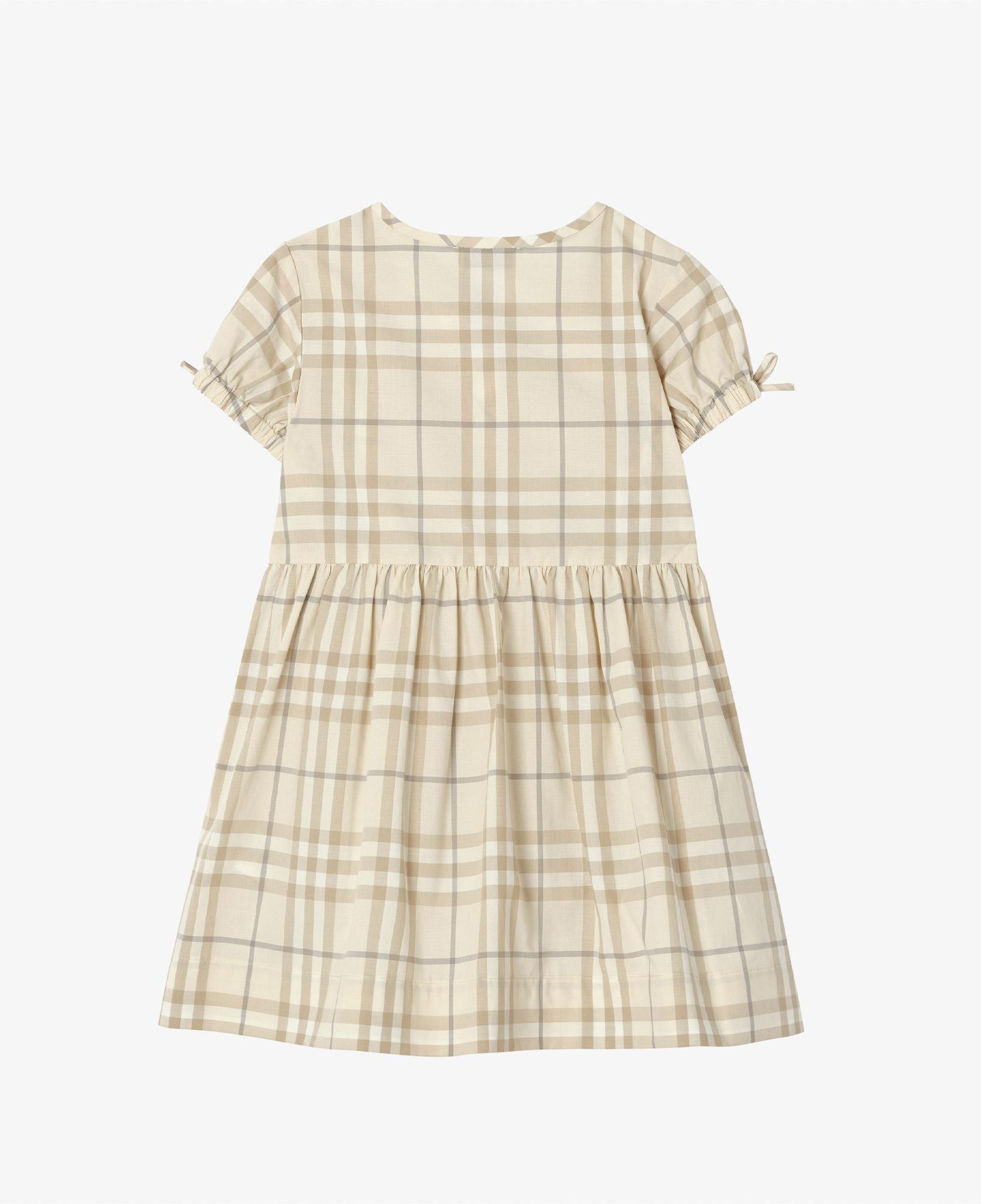 Burberry Check Josie Çocuk Krem Elbise