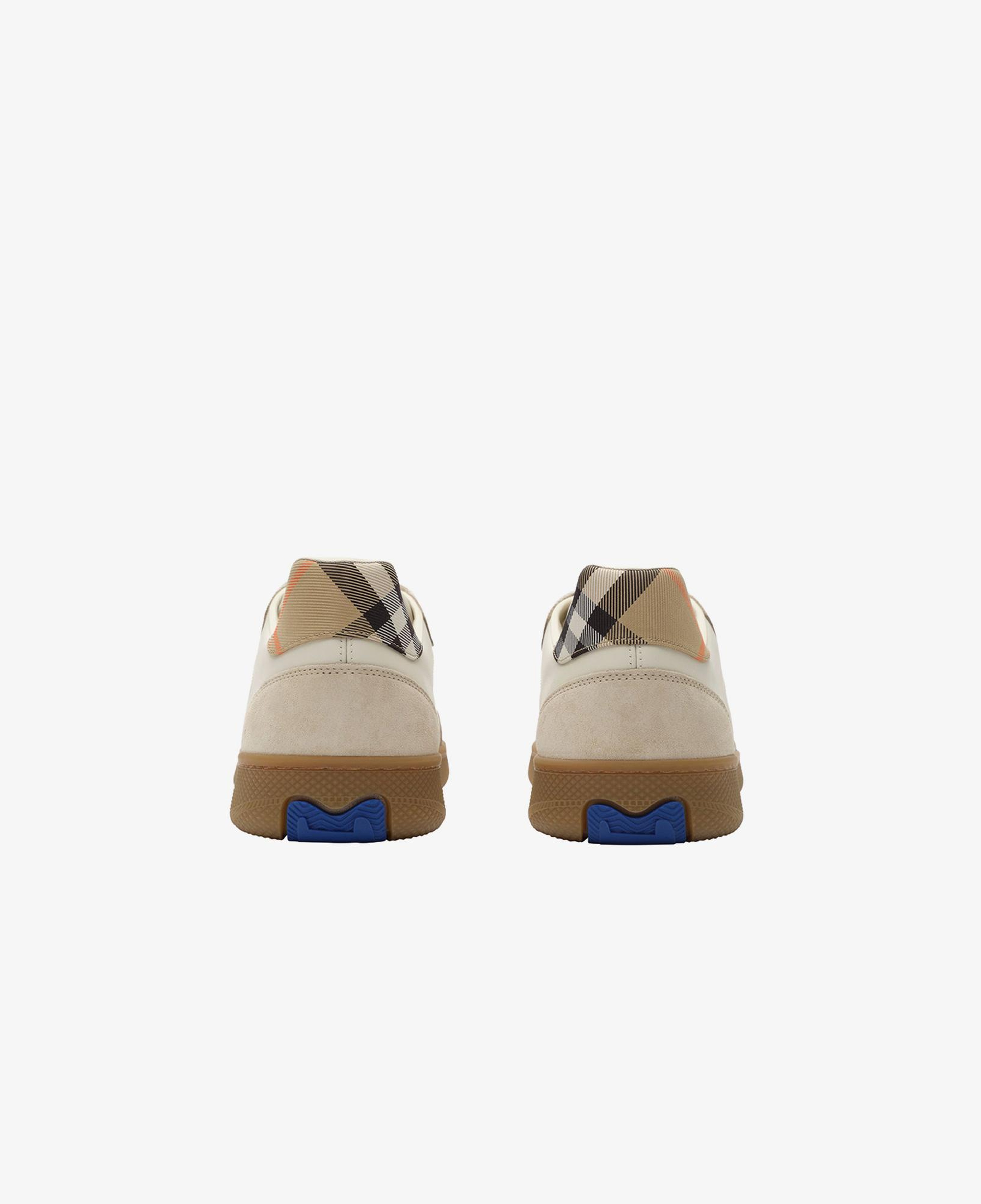 Burberry New Terrace Mix Erkek Krem Sneaker
