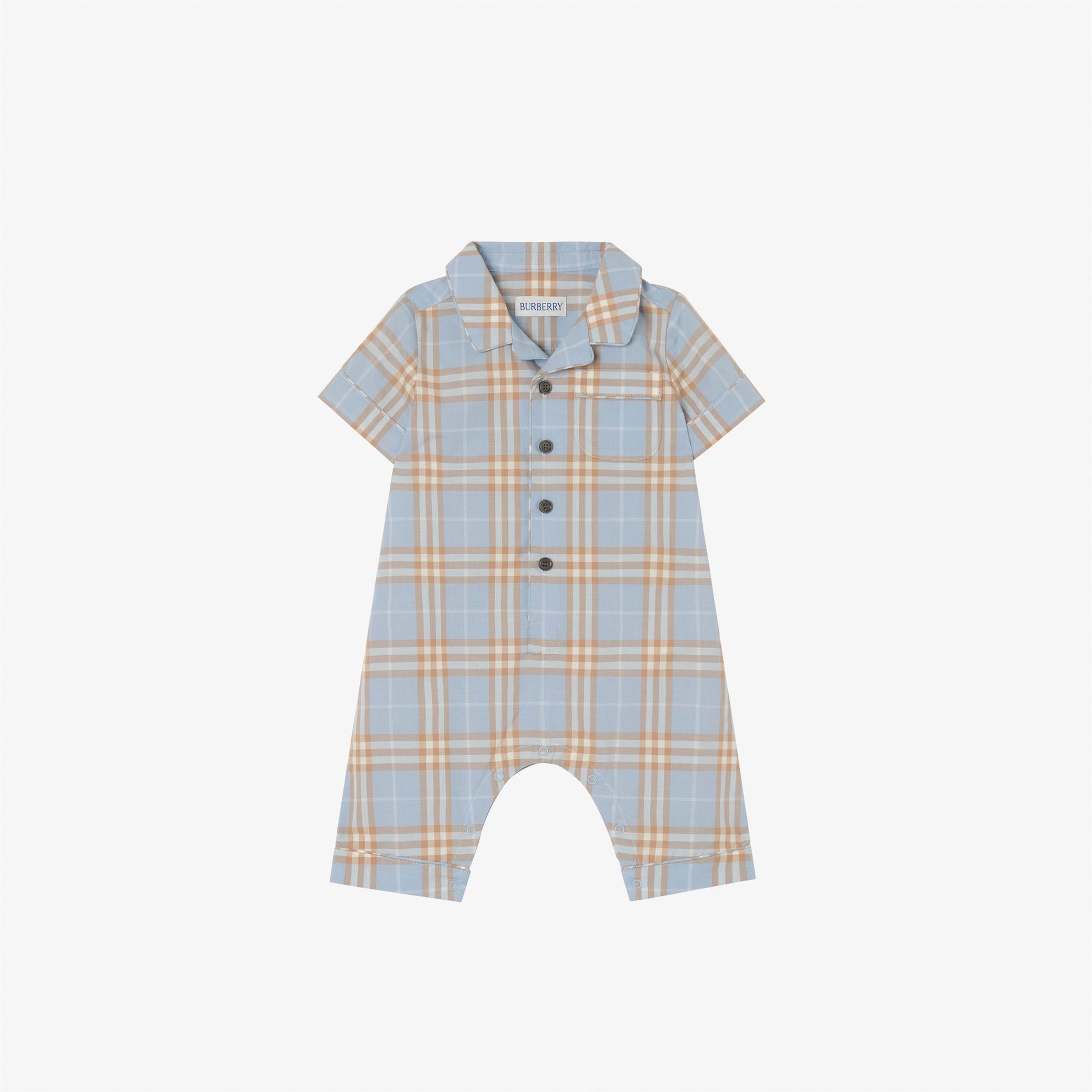 Burberry Andreas Pip Check Çocuk Mavi Hediye Seti