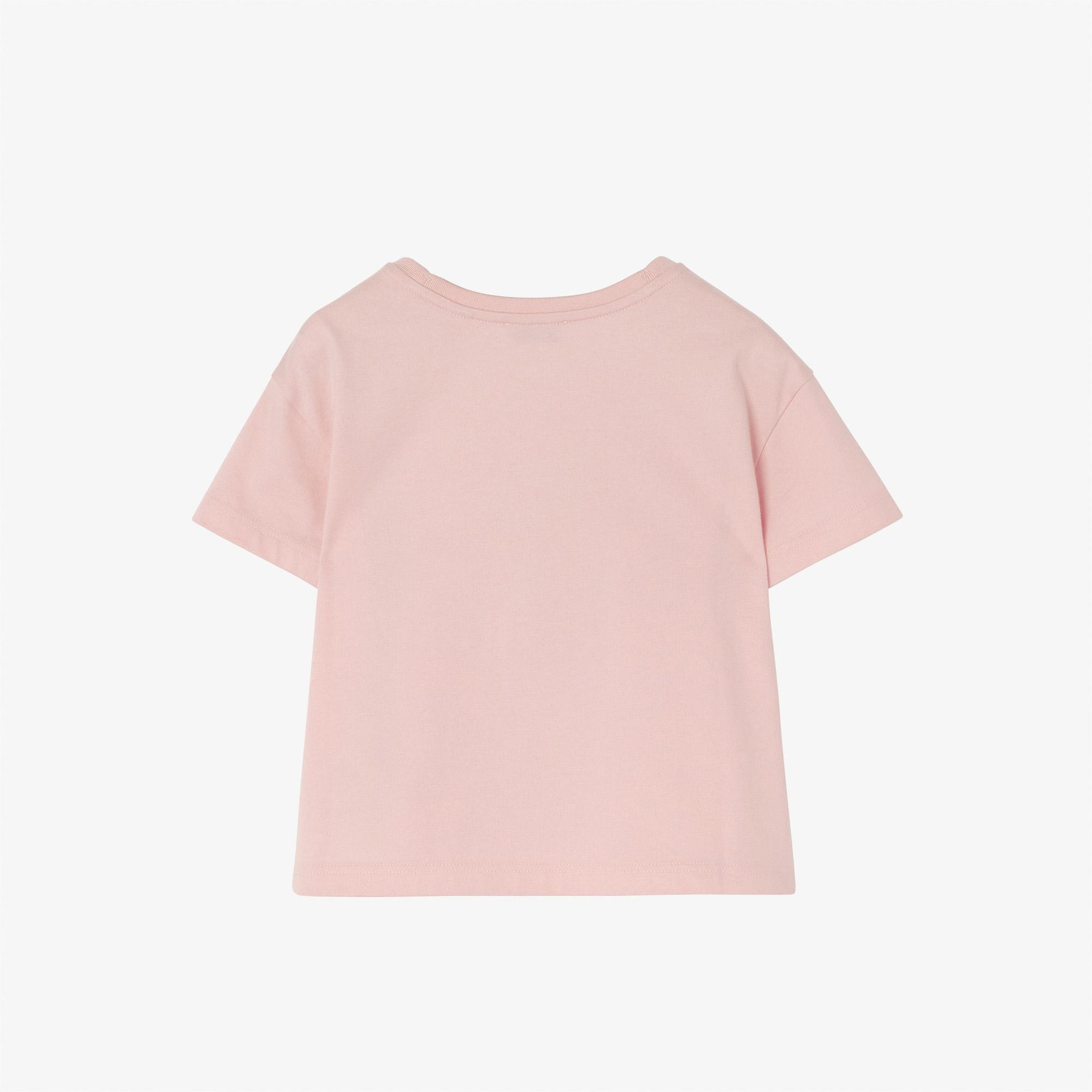 Burberry Racheal Crest Çocuk Pembe T-Shirt
