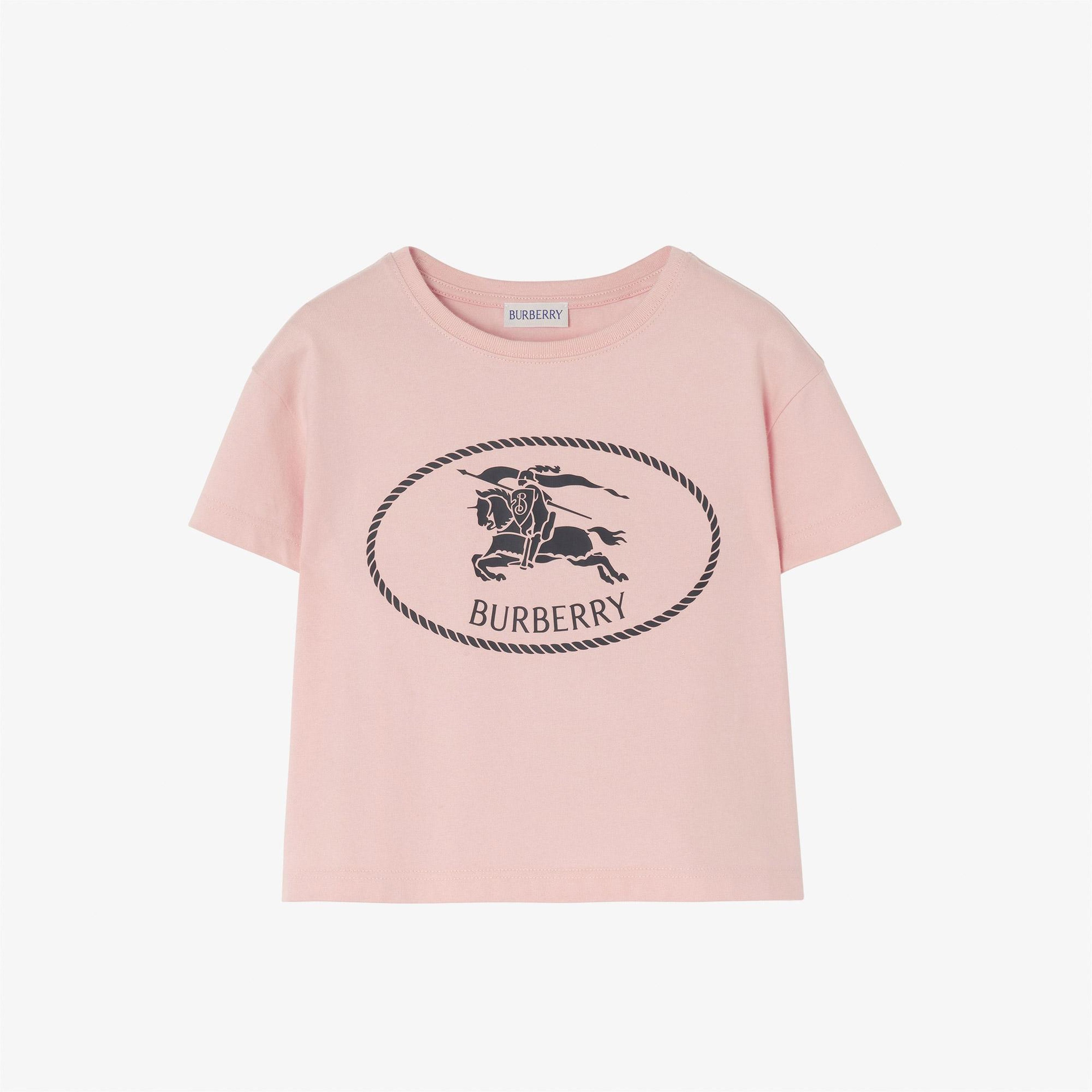 Burberry Racheal Crest Çocuk Pembe T-Shirt