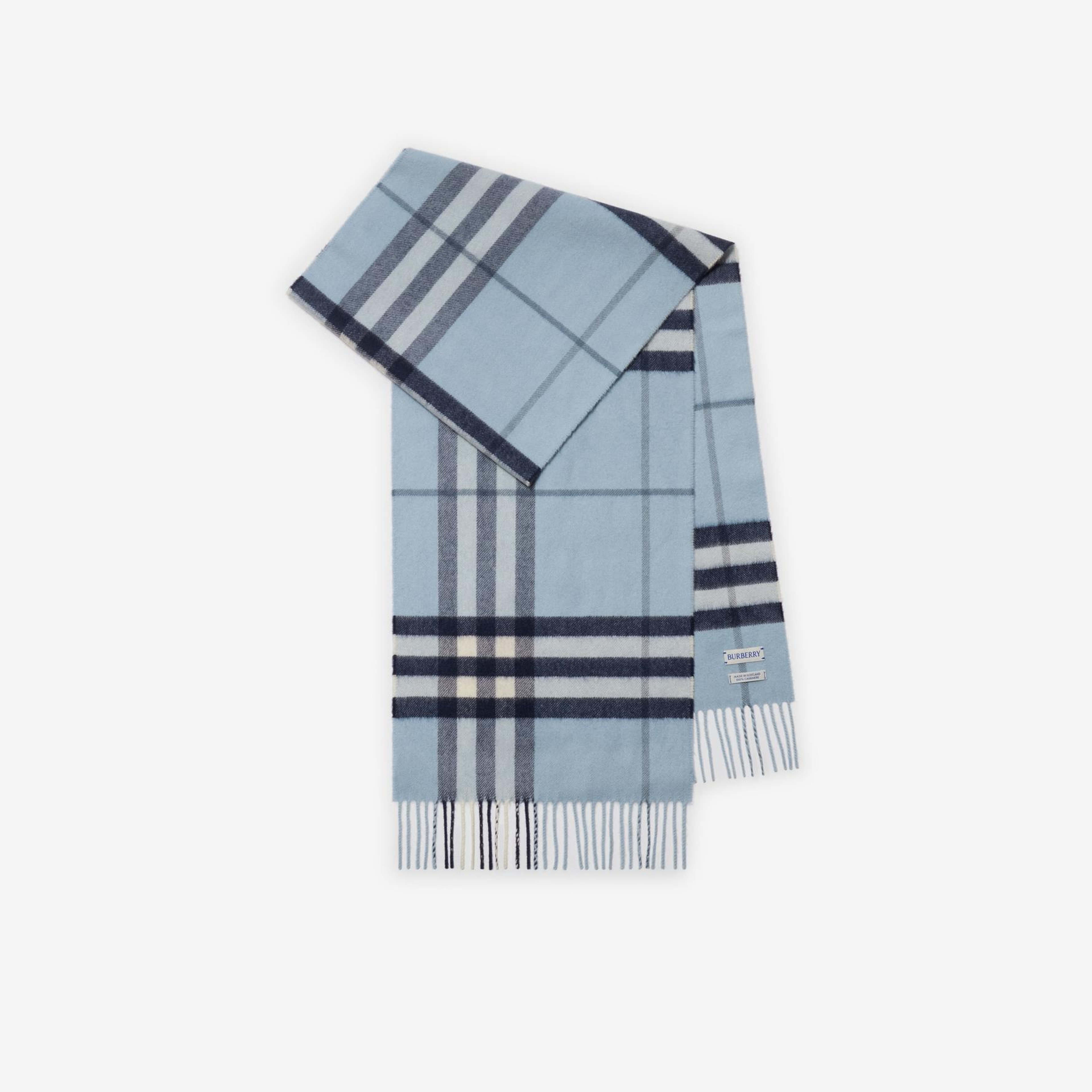 Burberry Giant Check Kadın Mavi Atkı