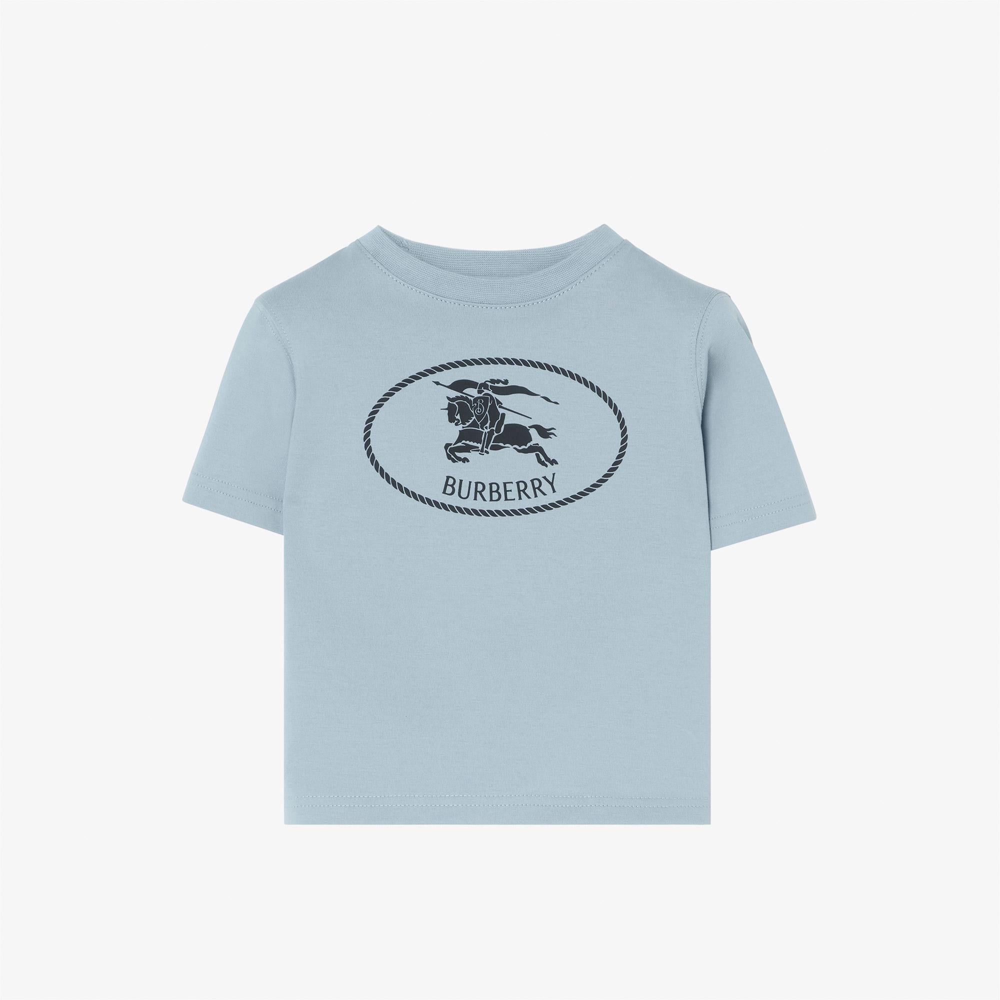 Burberry Cedar Crest Çocuk Mavi T-Shirt