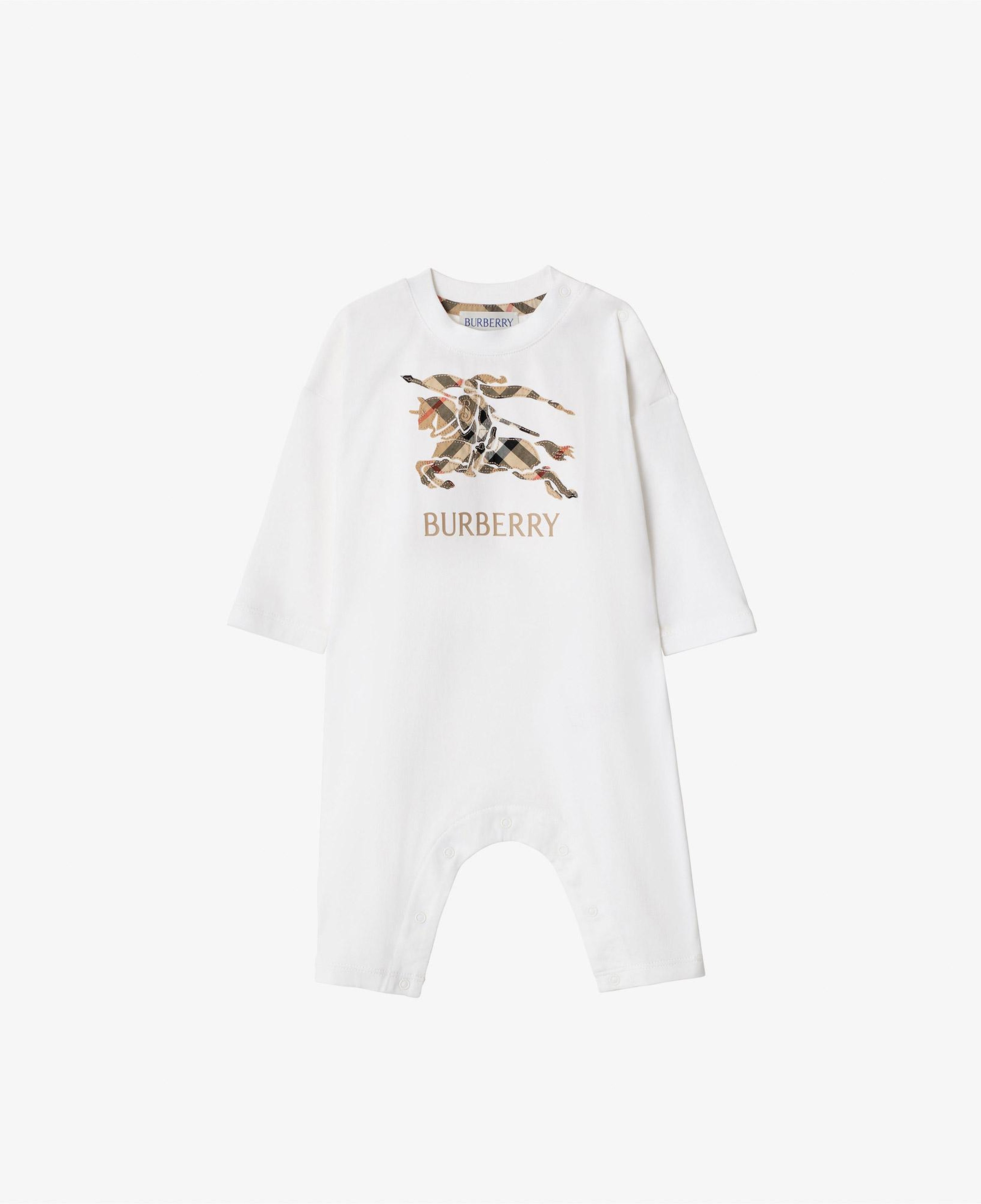 Burberry EKD Check Cotton Çocuk Beyaz Hediye Seti