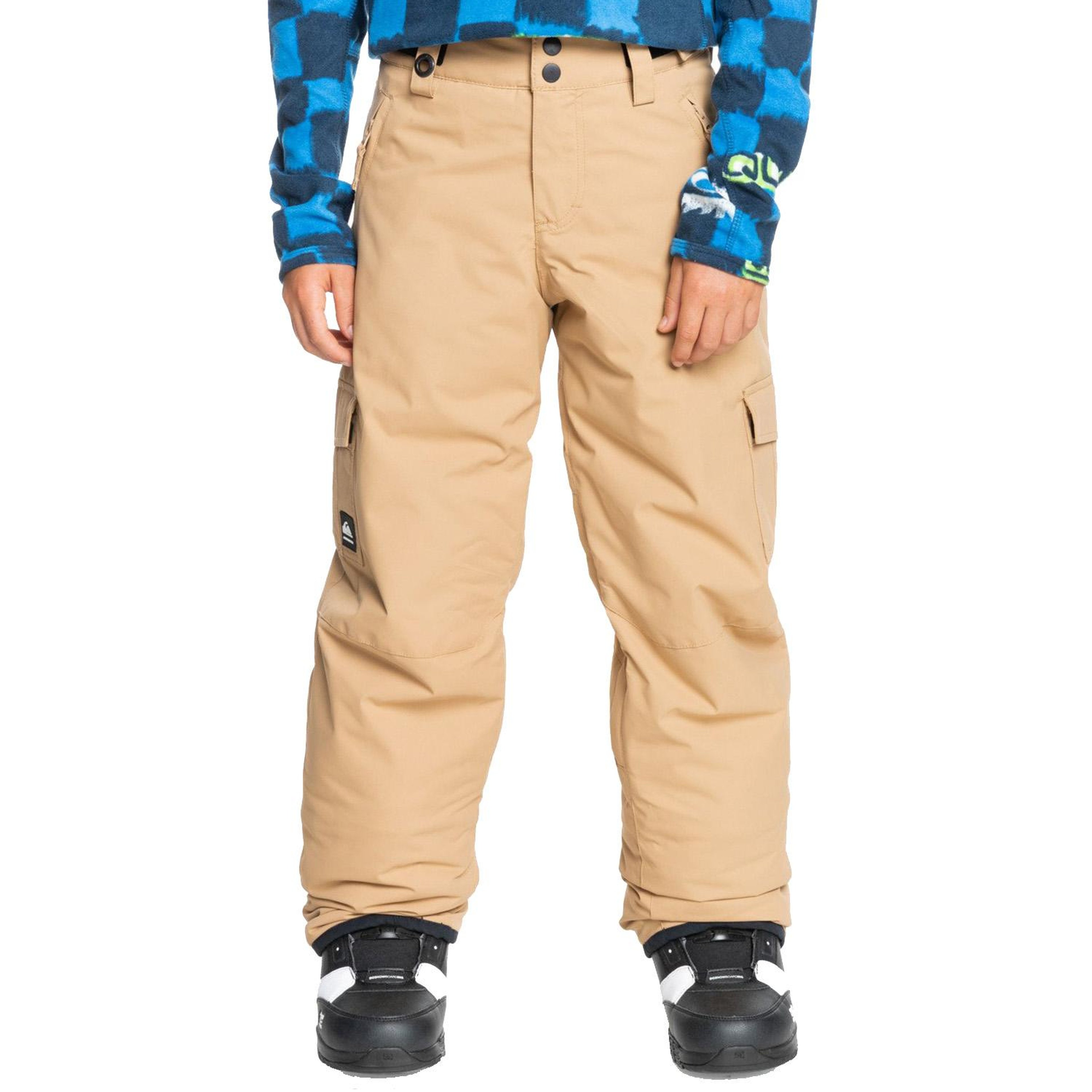 Quiksilver Porter Youth Erkek Çocuk Kahverengi Snowboard Pantolonu