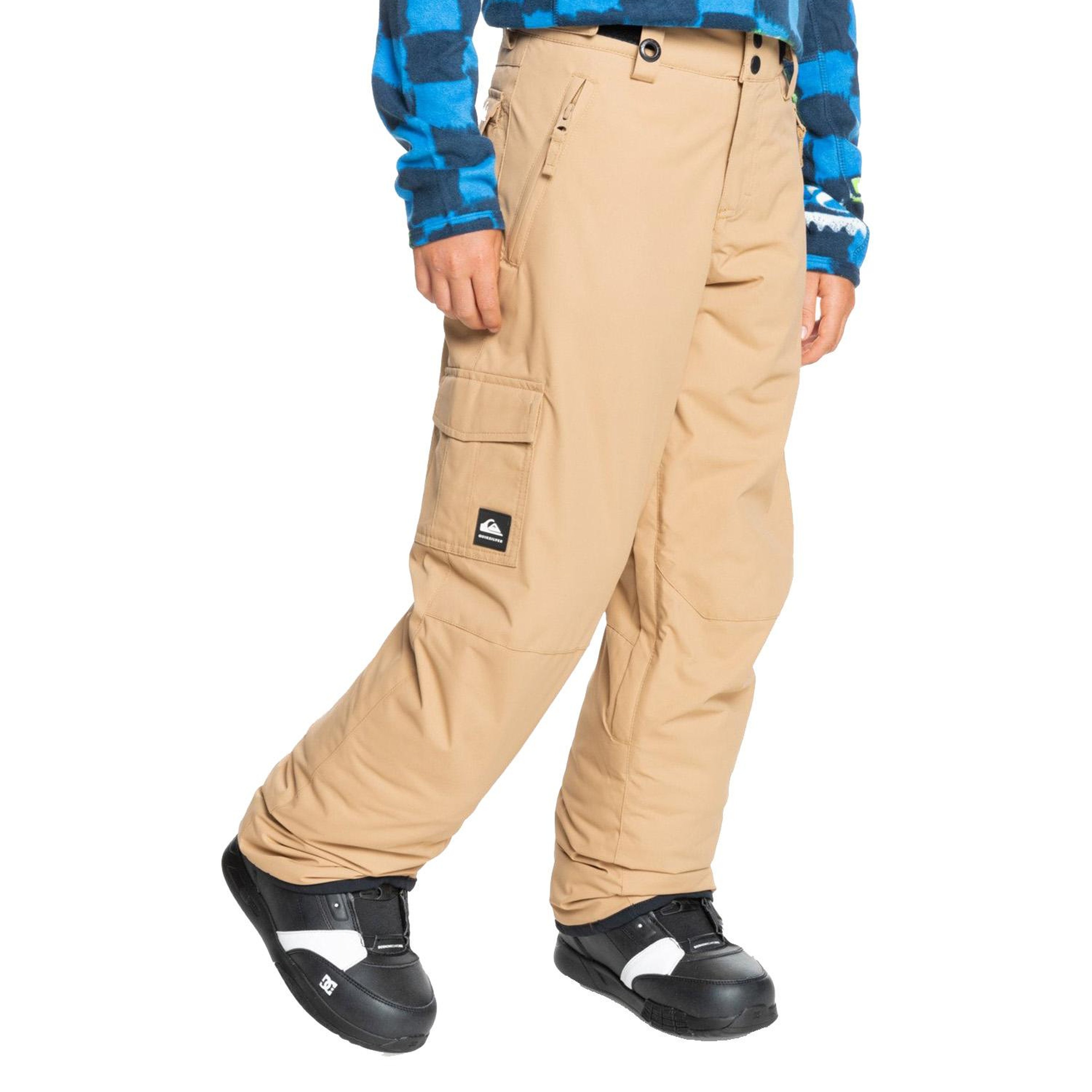 Quiksilver Porter Youth Erkek Çocuk Kahverengi Snowboard Pantolonu