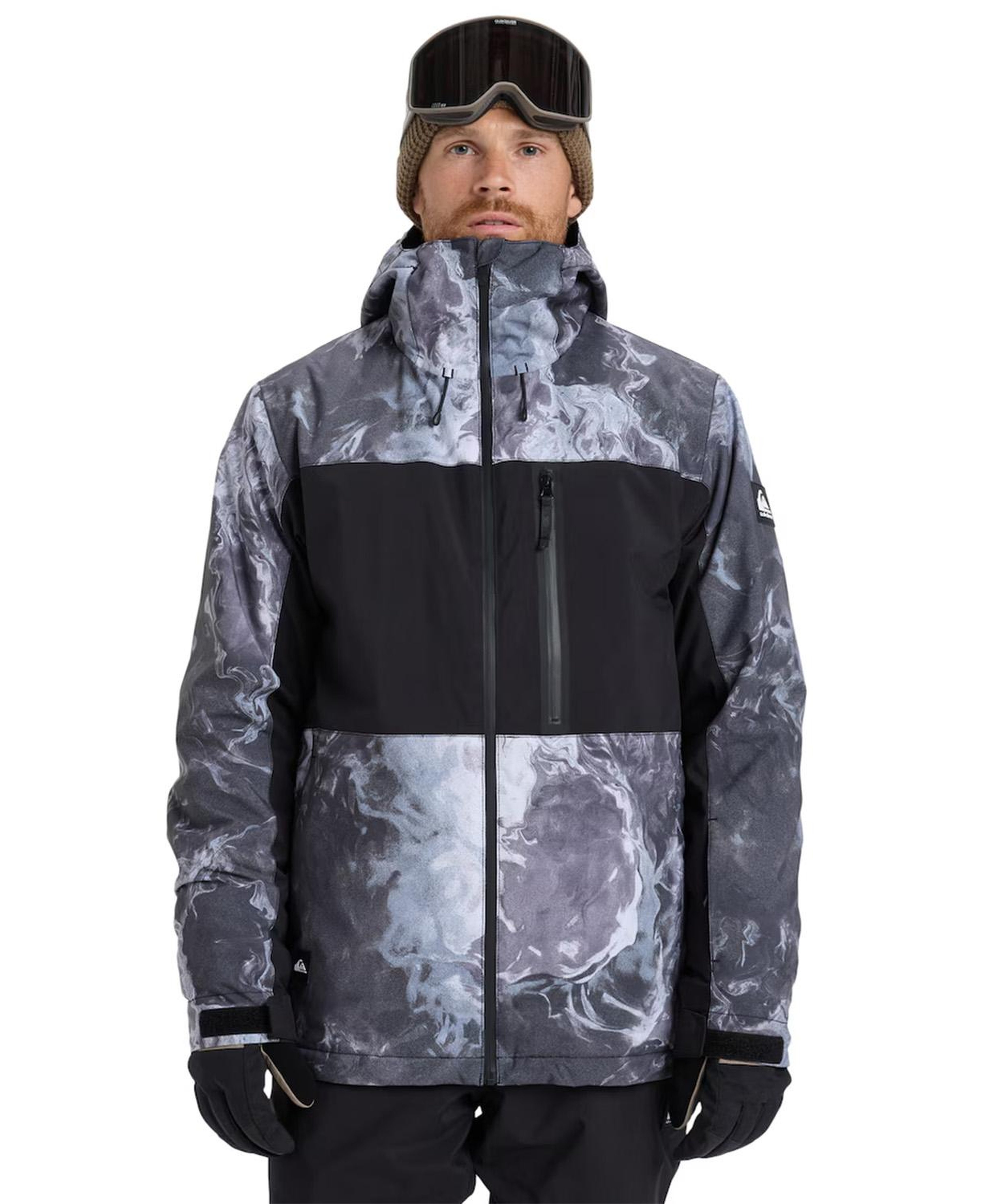 Quiksilver Sycamore Printed Erkek Snowboard Ceketi