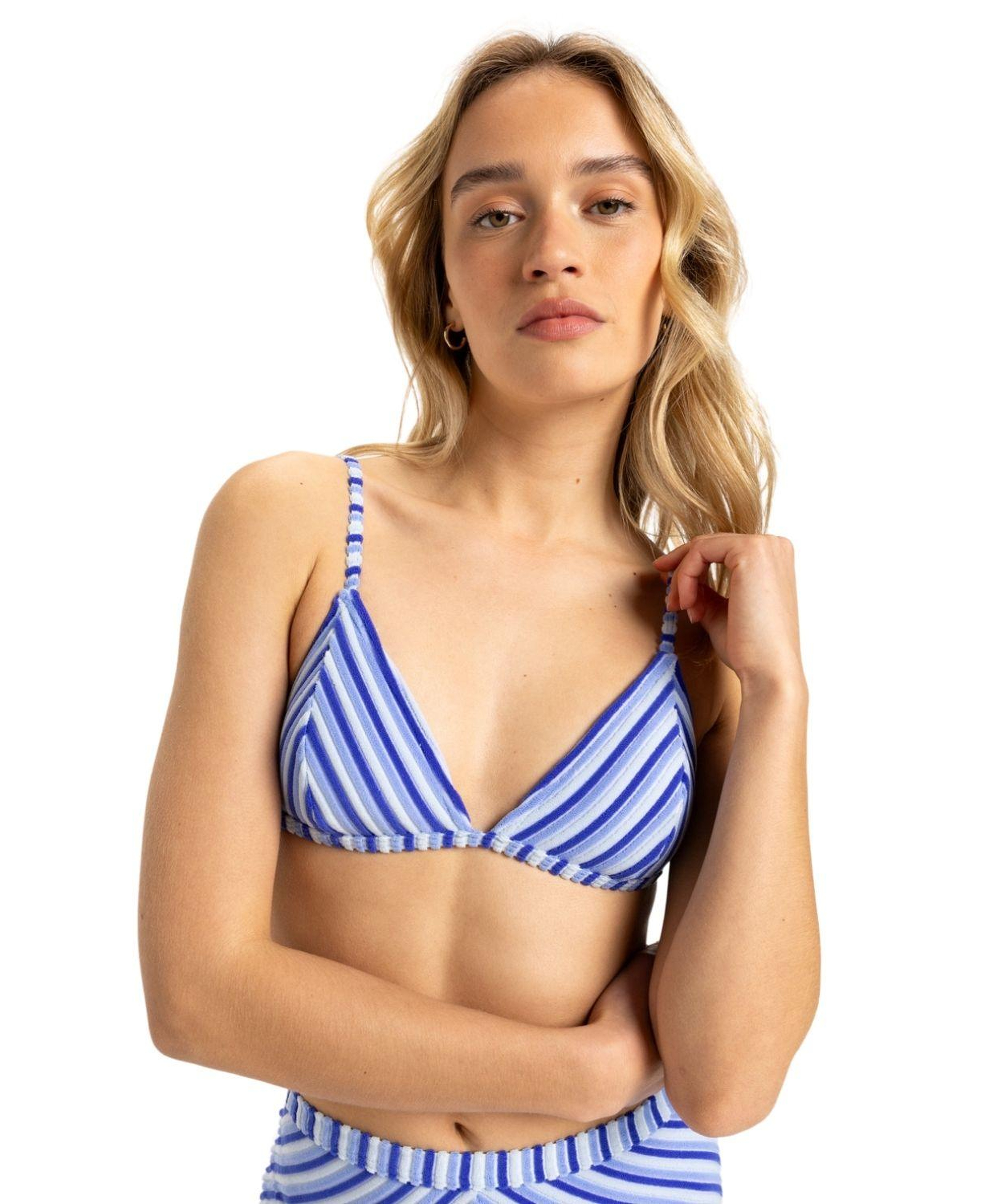 Roxy Party Wave 2 Fixed Tri Kadın Mavi Bikini Üst