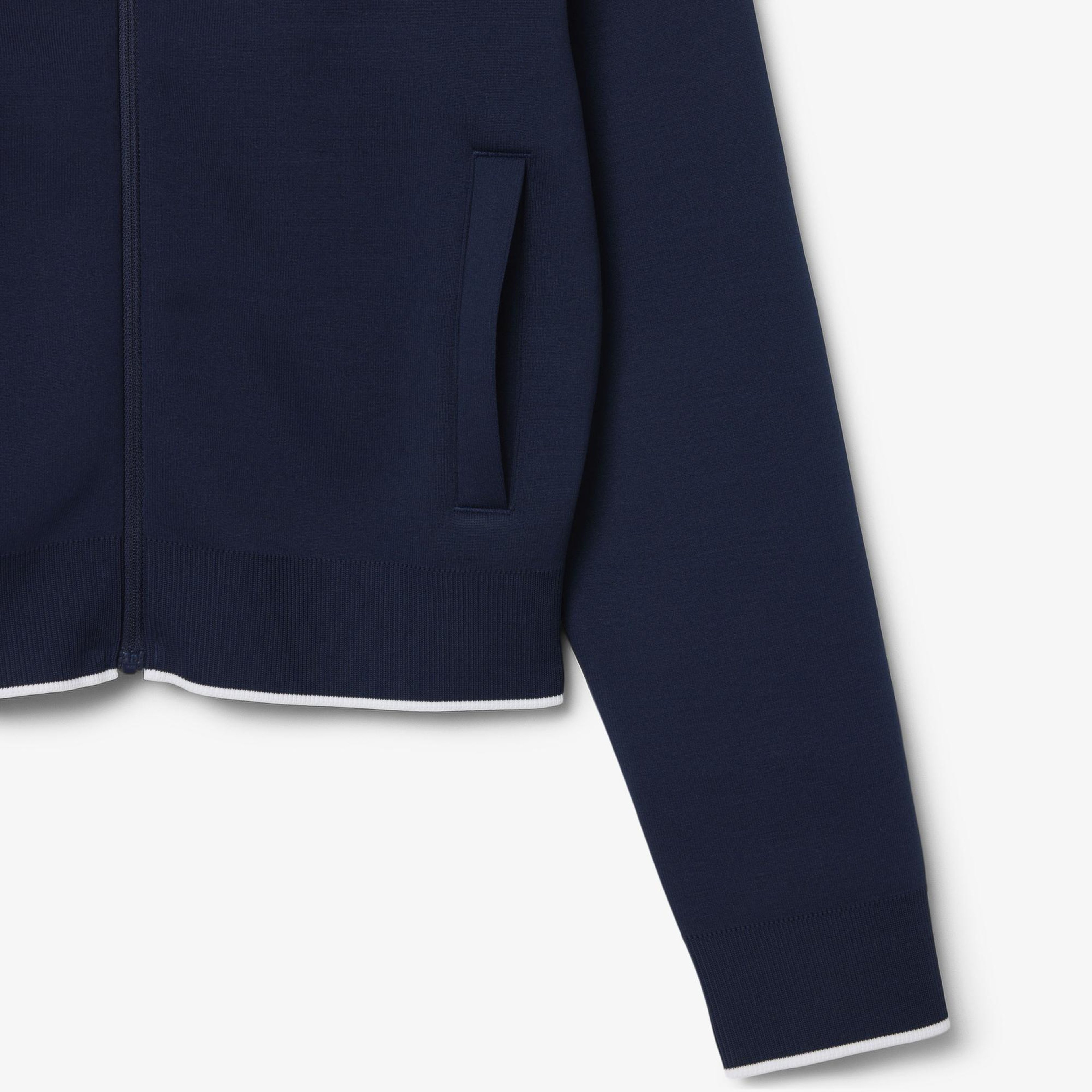Kadın Relaxed Fit Fermuarlı Lacivert Sweatshirt