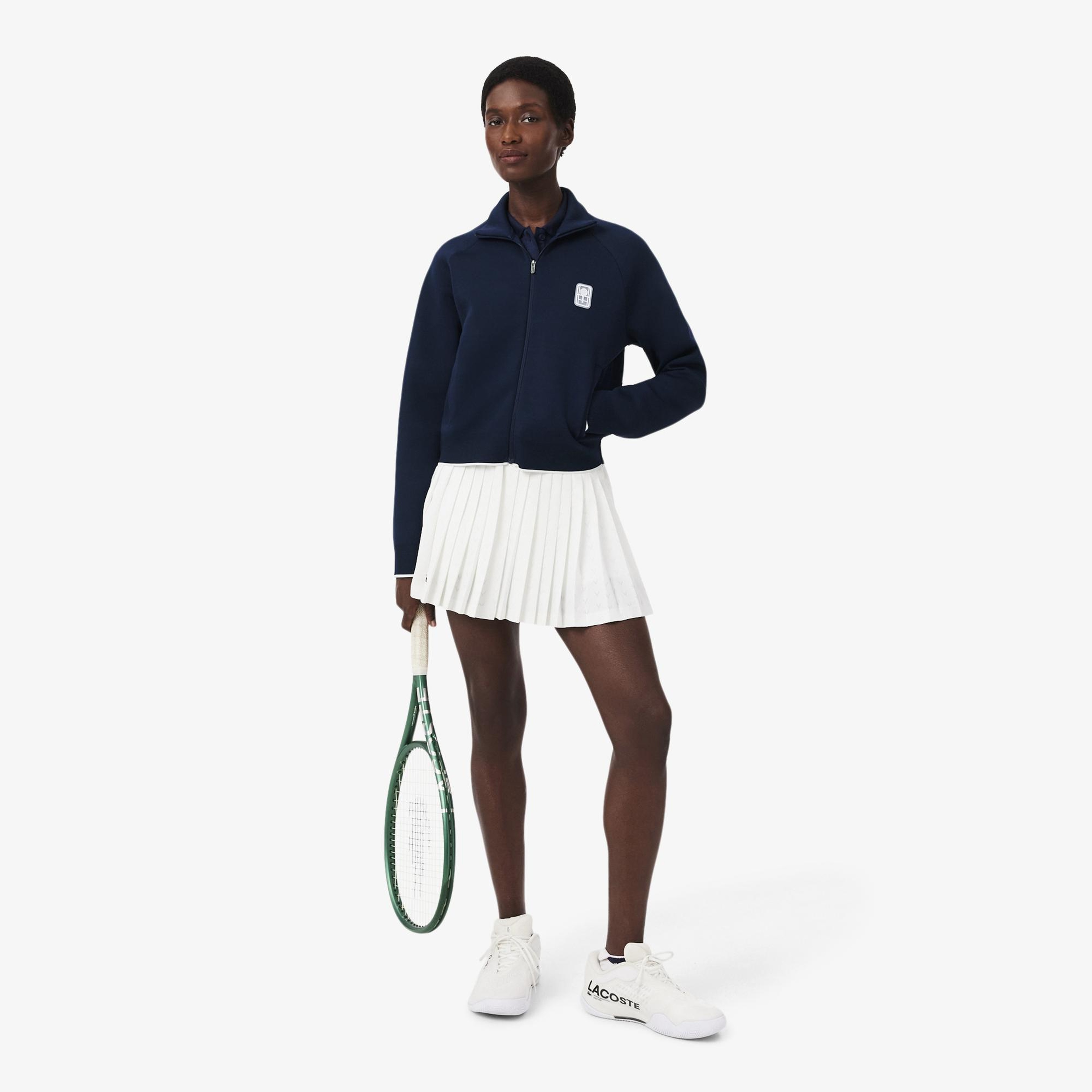 Kadın Relaxed Fit Fermuarlı Lacivert Sweatshirt