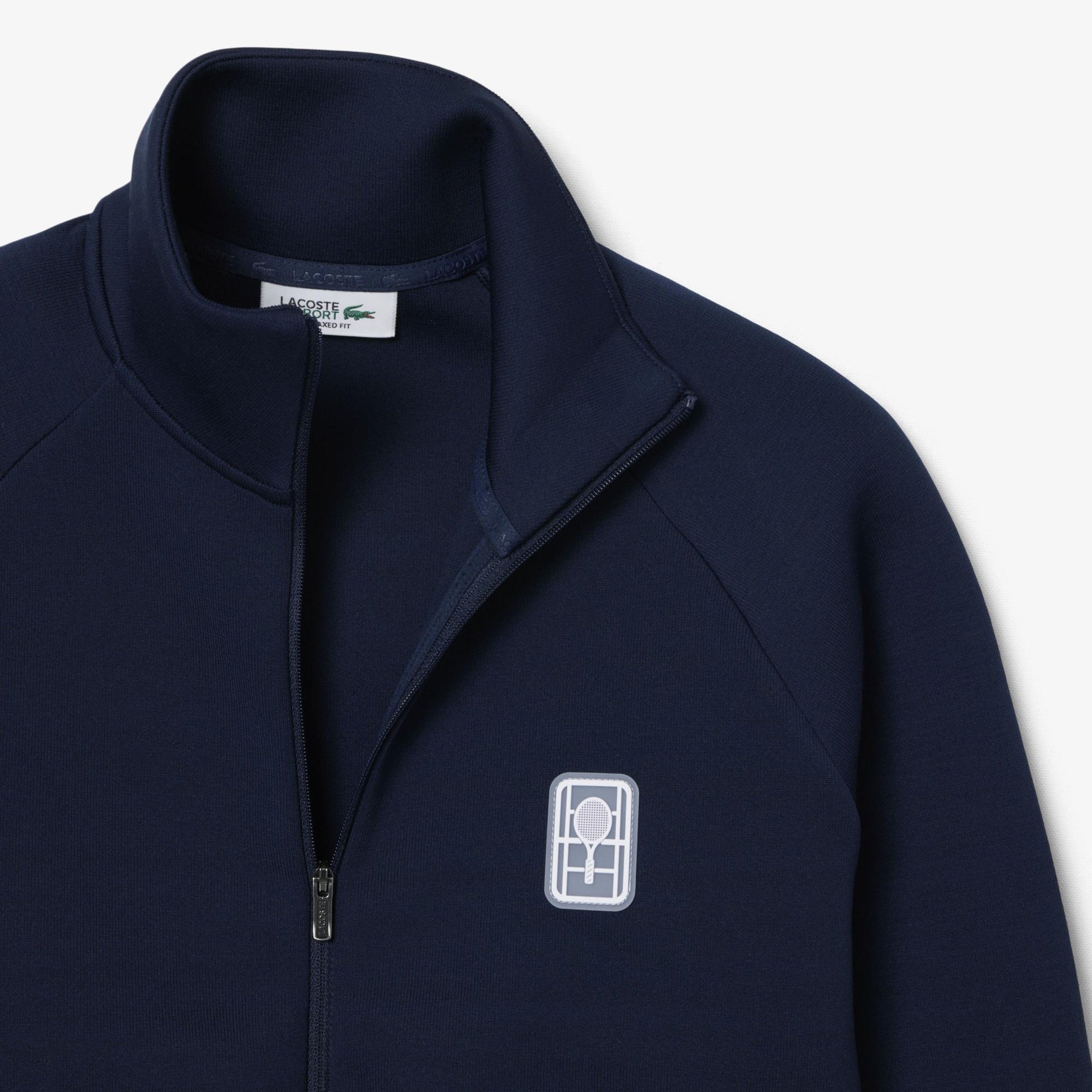 Kadın Relaxed Fit Fermuarlı Lacivert Sweatshirt