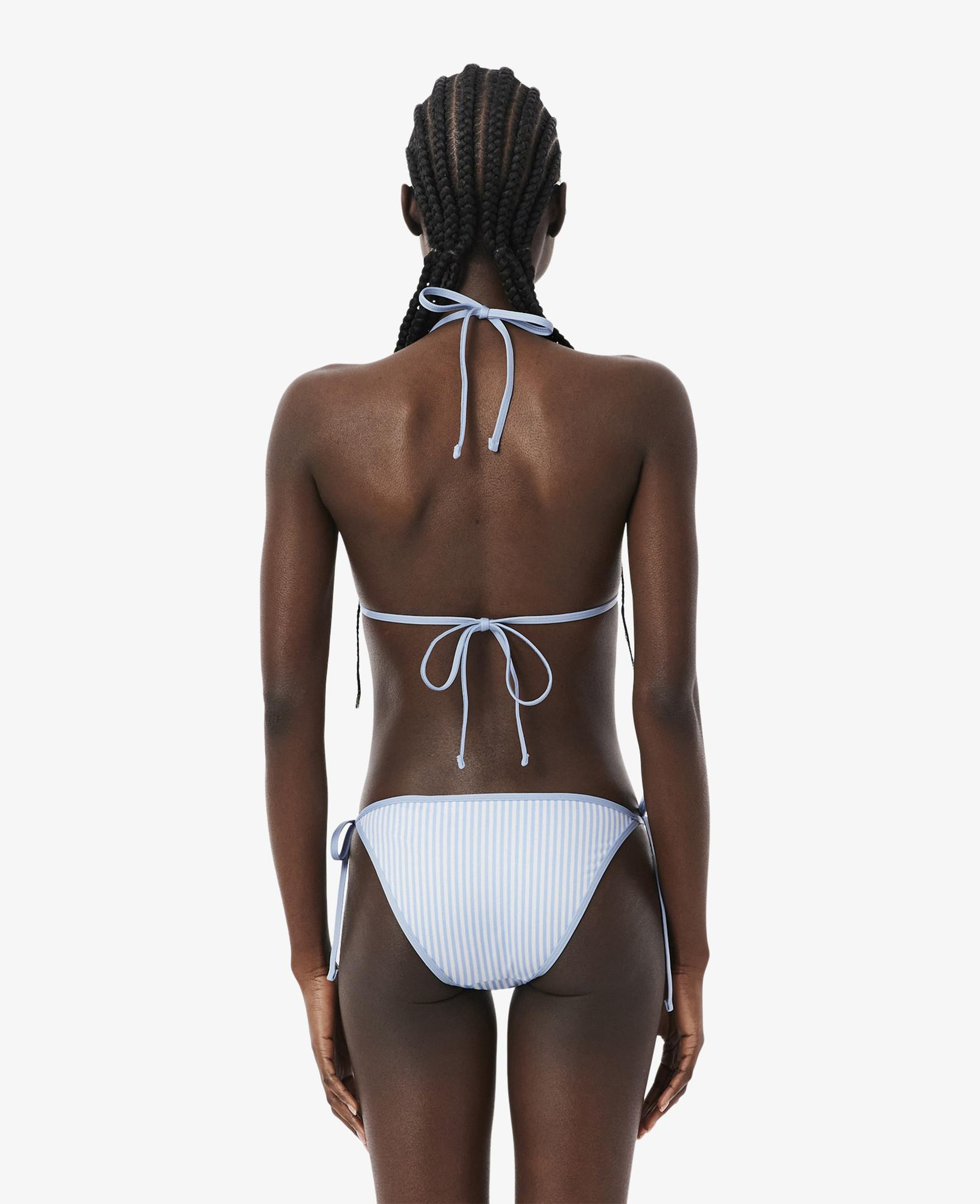 Kadın Çizgili Mavi Bikini Üstü