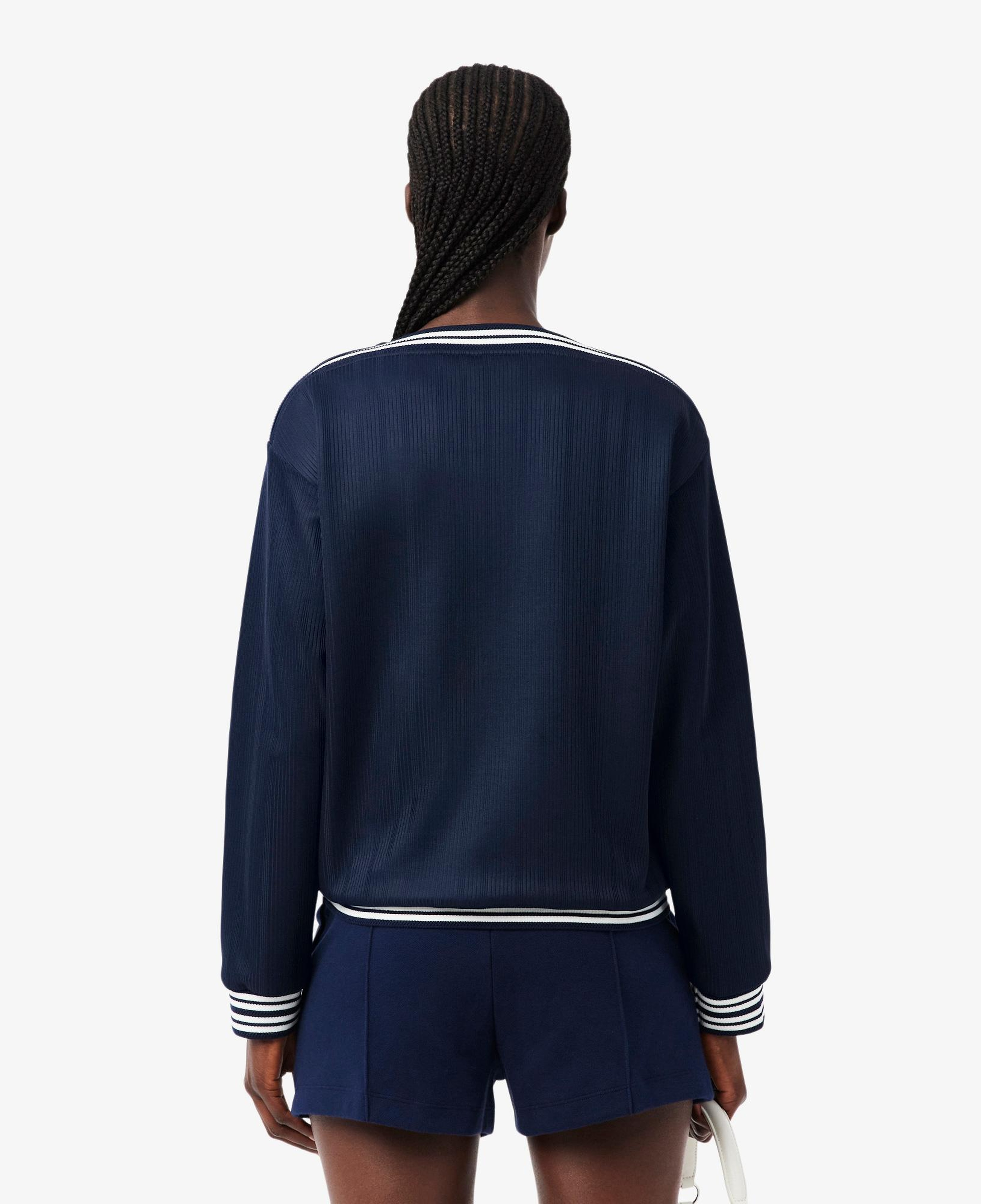 Kadın Relaxed Fit Bisiklet Yaka Lacivert Sweatshirt