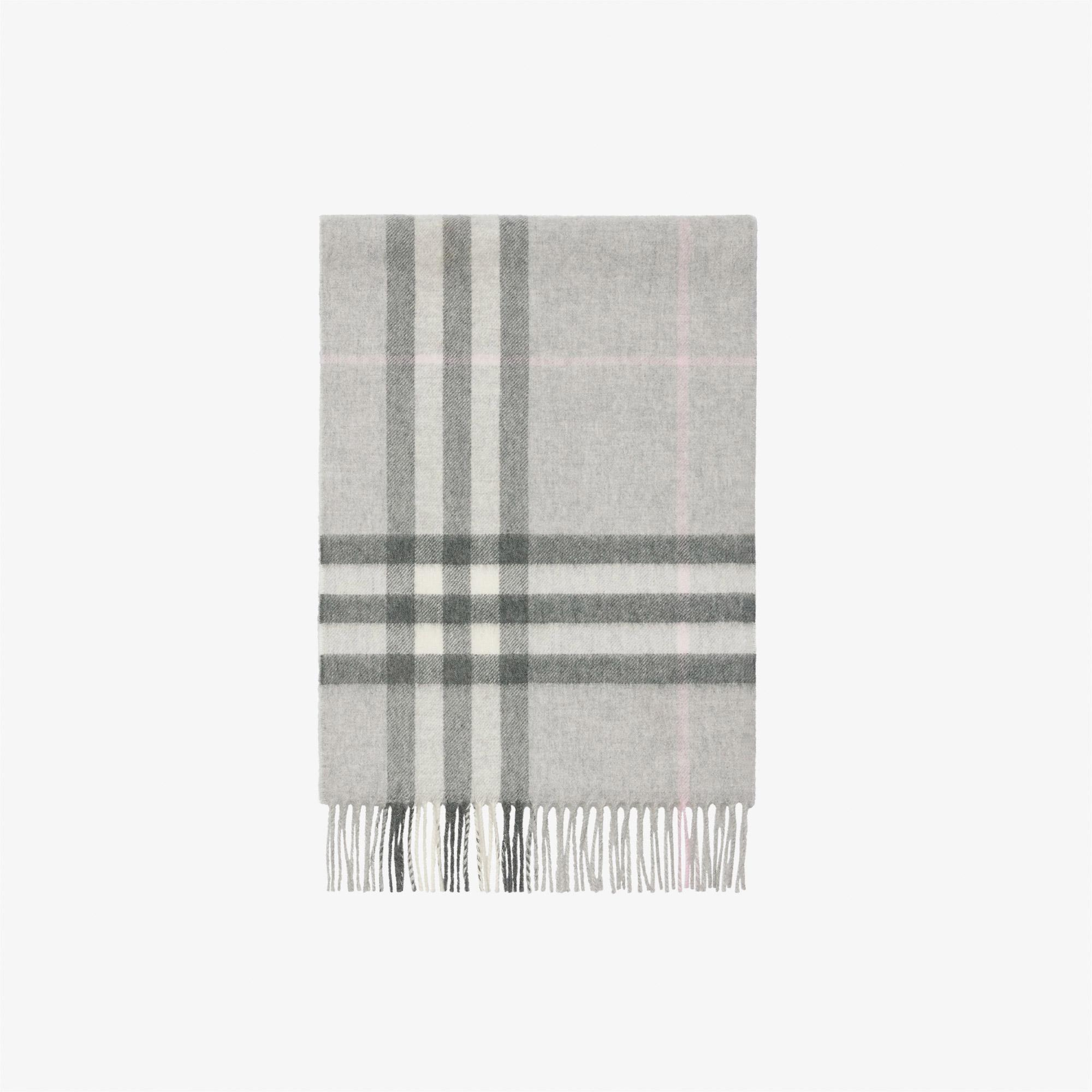 Burberry Check Cashmere Kadın Gri Atkı