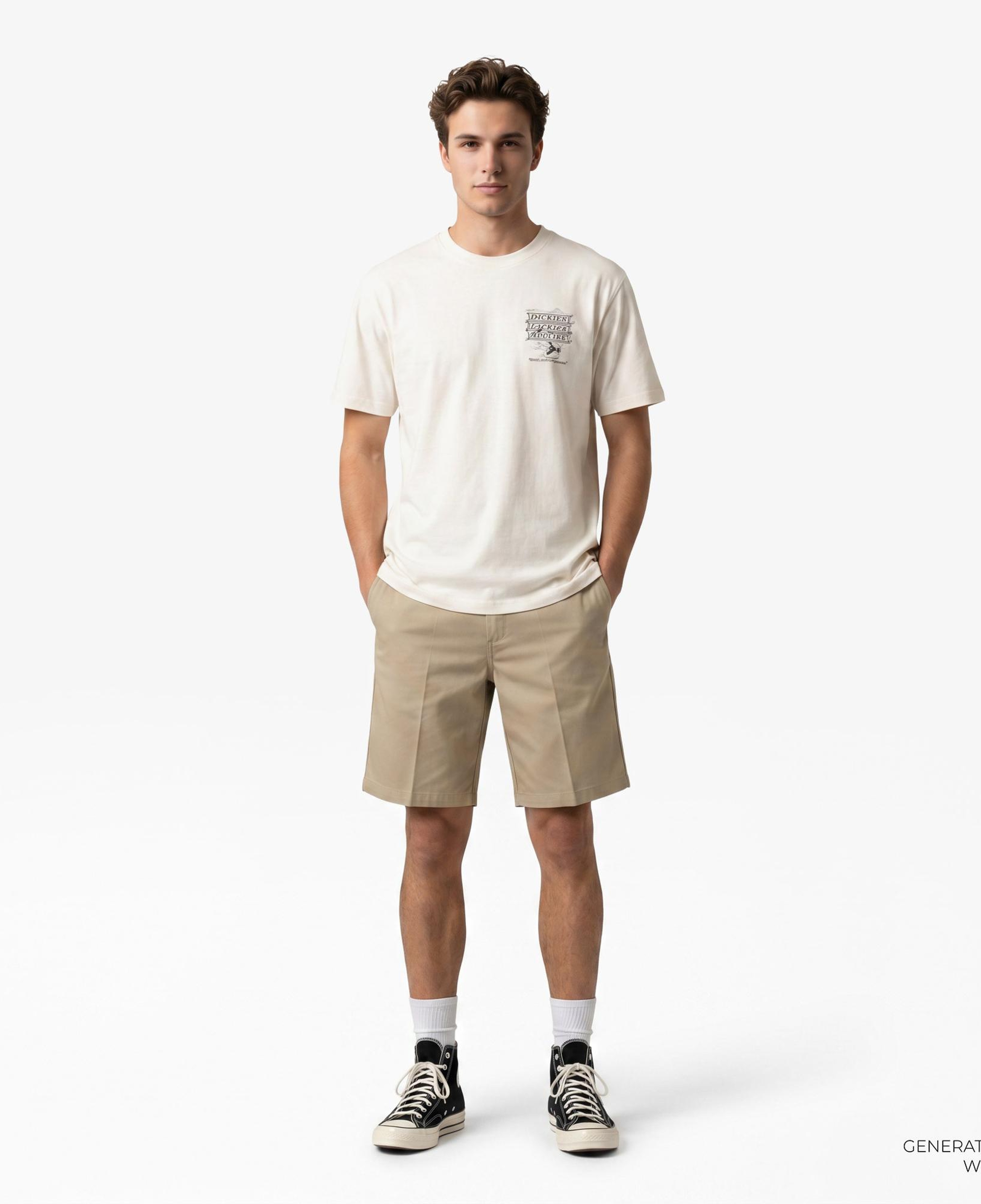 Dickies Lynndyl Erkek Beyaz T-Shirt